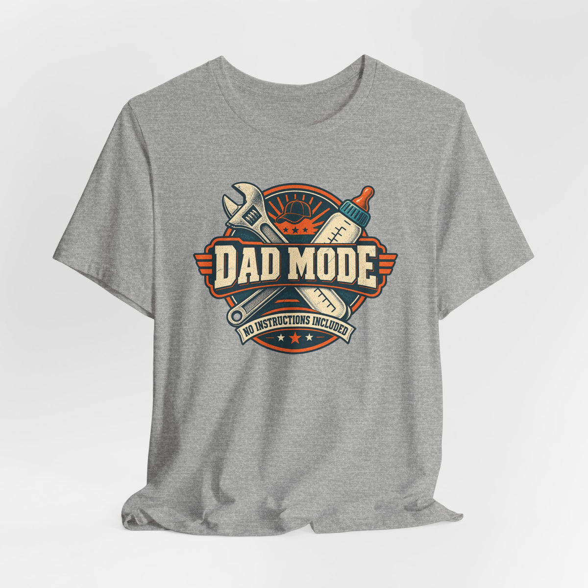 Dad Mode T‑Shirt – Vintage Tool & Bottle Graphic Father’s Day Tee