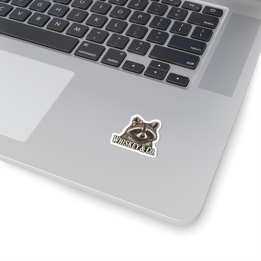 Whiskey & Co. Raccoon Sticker