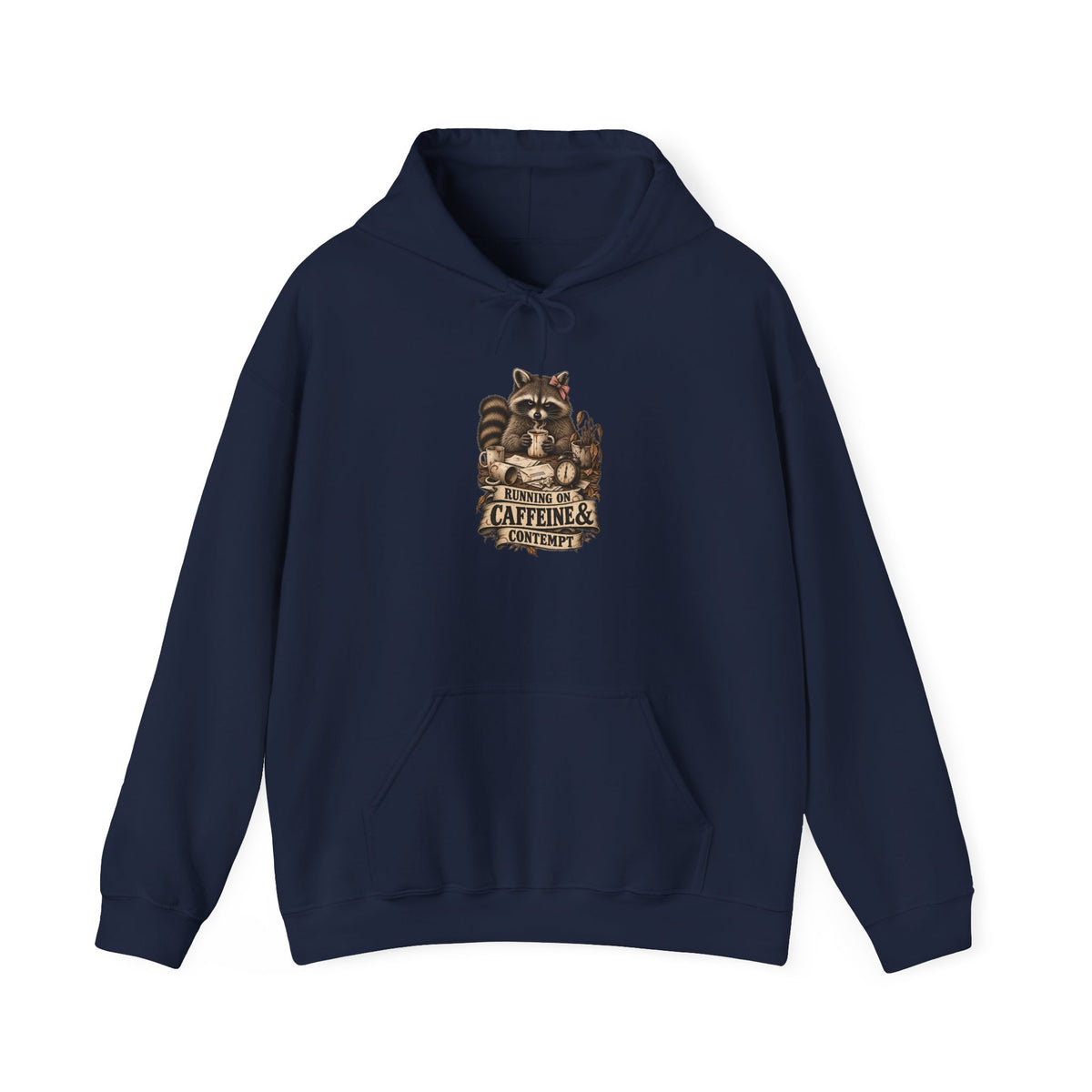 Caffeine Lovers Hoodie – "Running on Caffeine" Vintage Coffee Sweatshirt