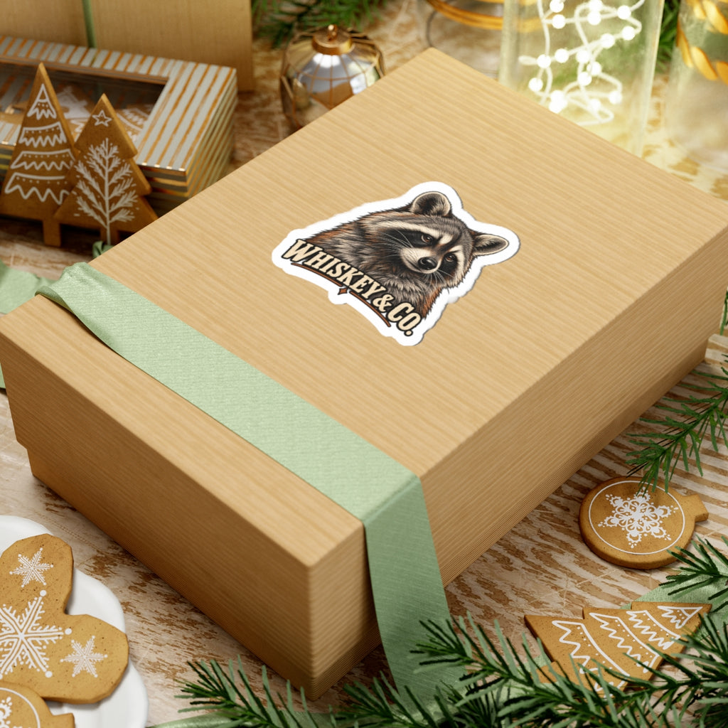 Whiskey & Co. Raccoon Sticker - Whiskey