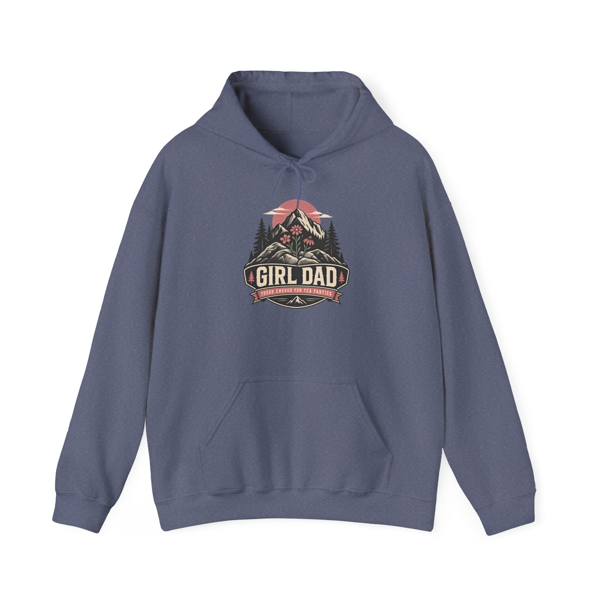 Girl Dad Hoodie — Vintage Mountain Dad Sweatshirt for Fathers