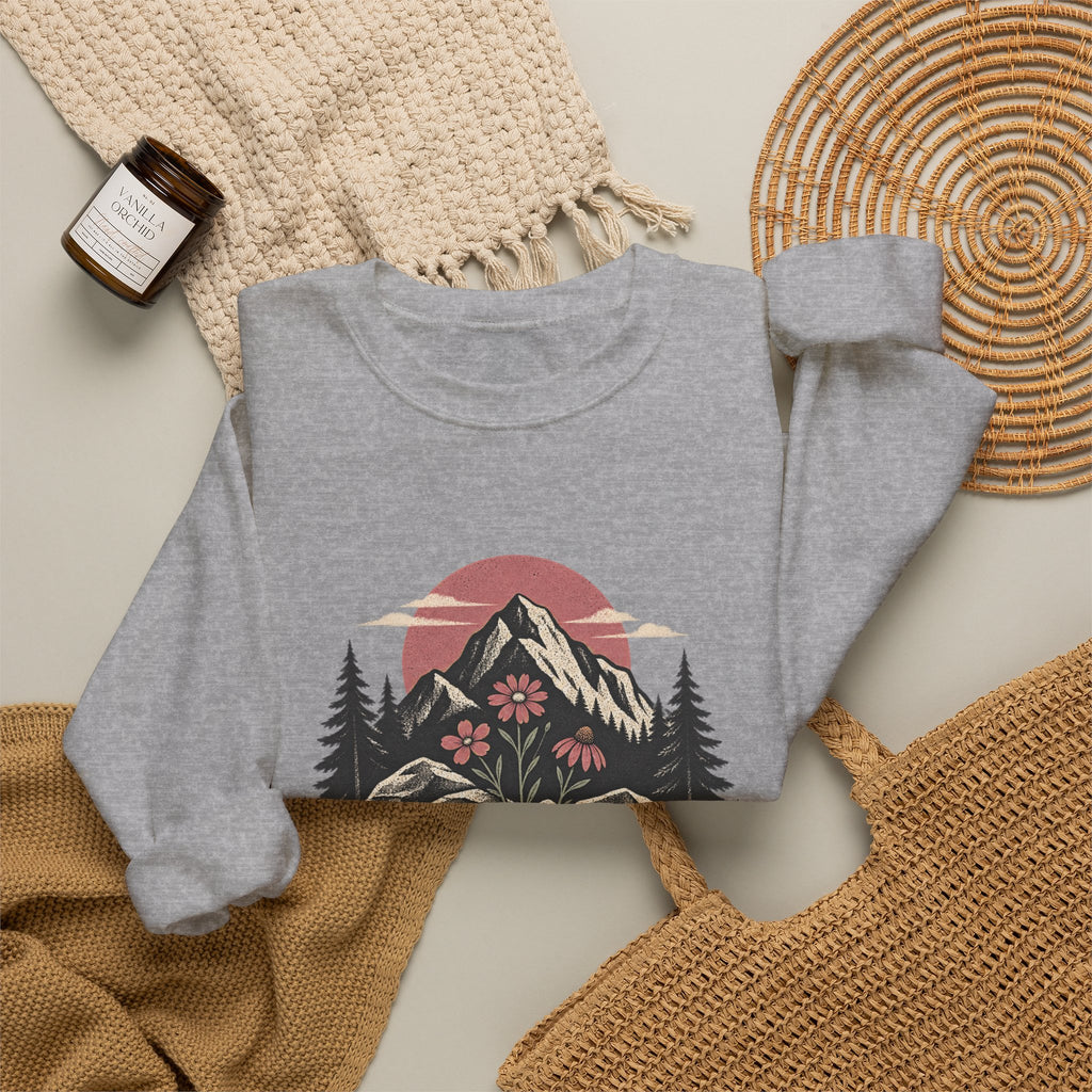 Girl Dad Sweatshirt – Mountain Adventure Graphic Crewneck