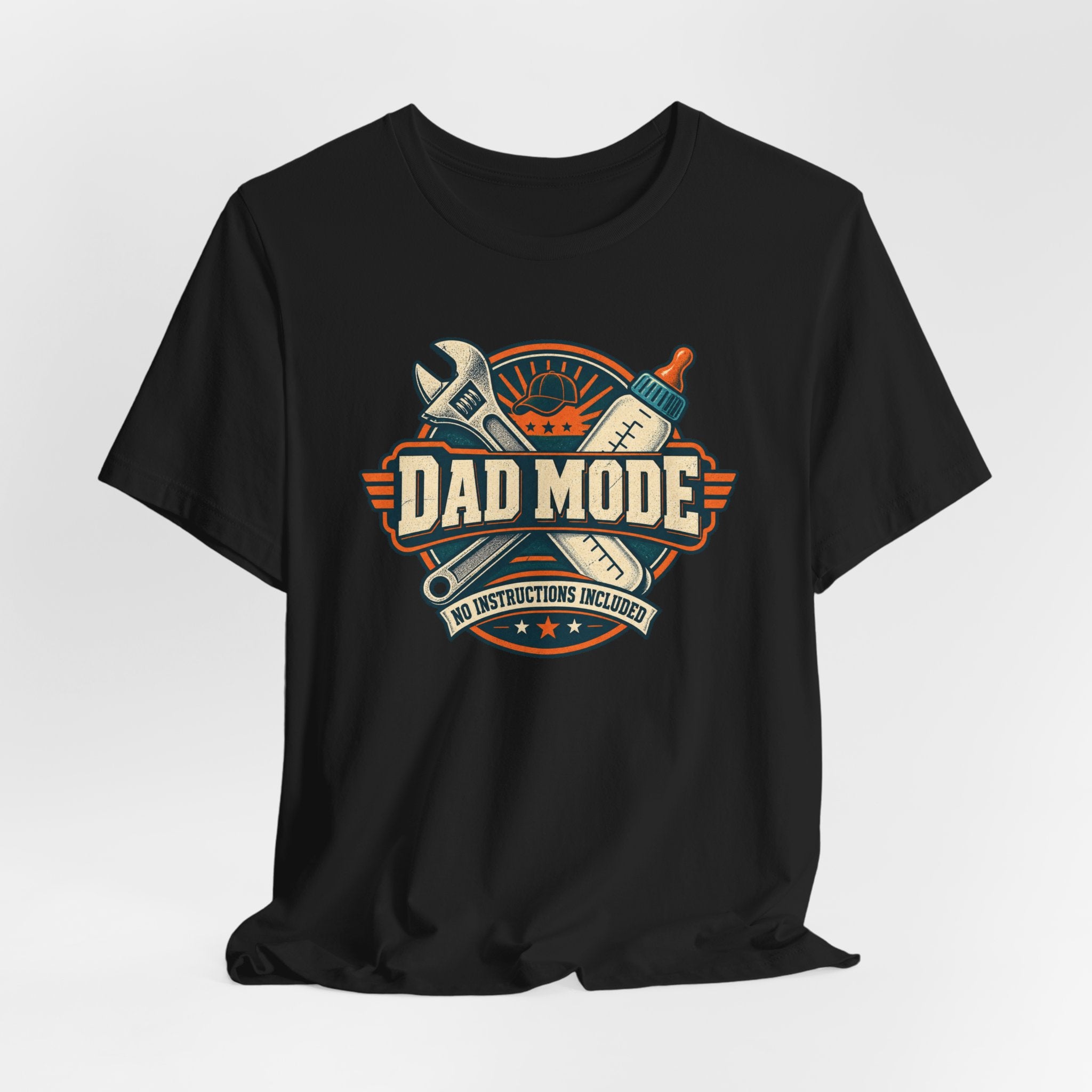 Dad Mode T‑Shirt – Vintage Tool & Bottle Graphic Father’s Day Tee