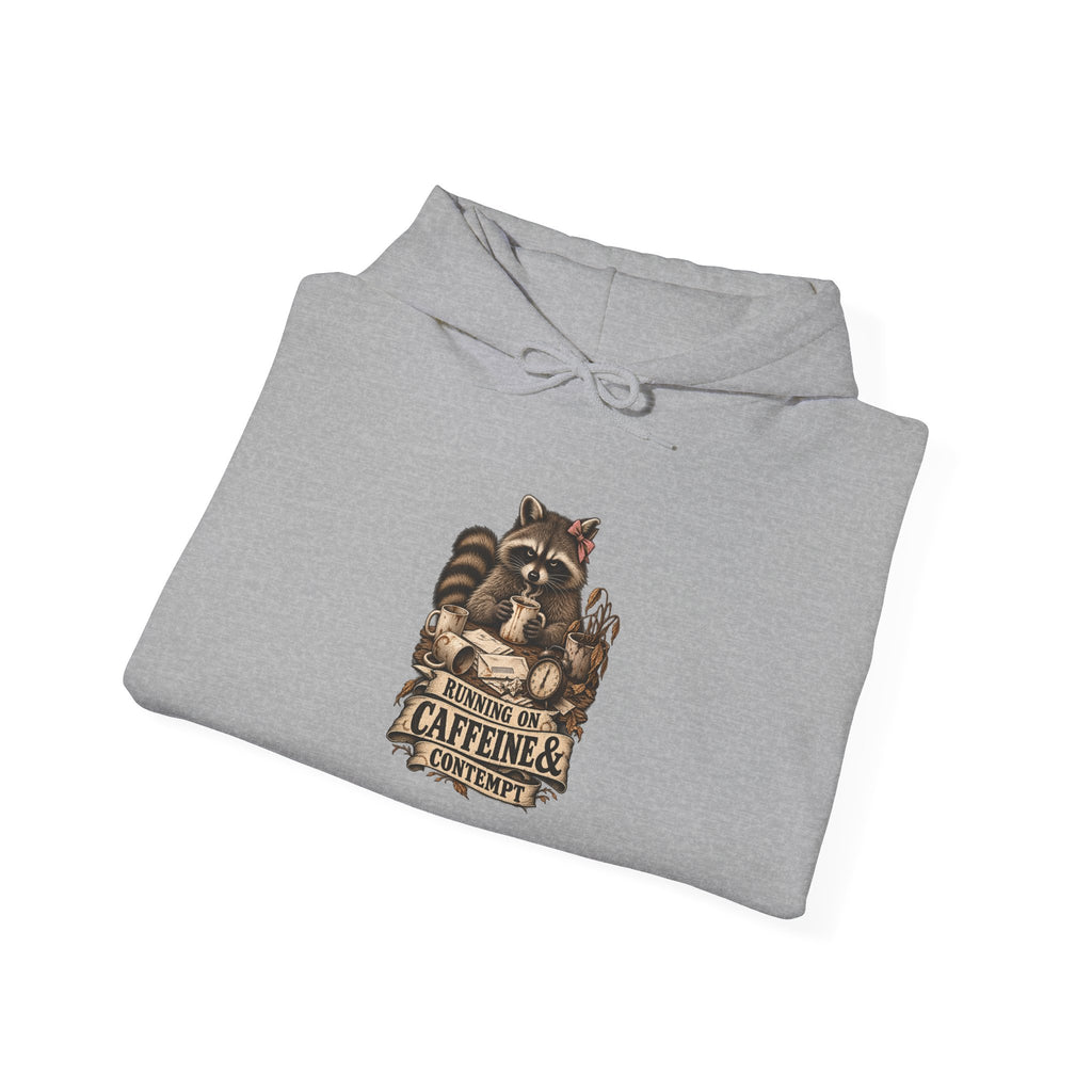 Caffeine Lovers Hoodie – "Running on Caffeine" Vintage Coffee Sweatshirt