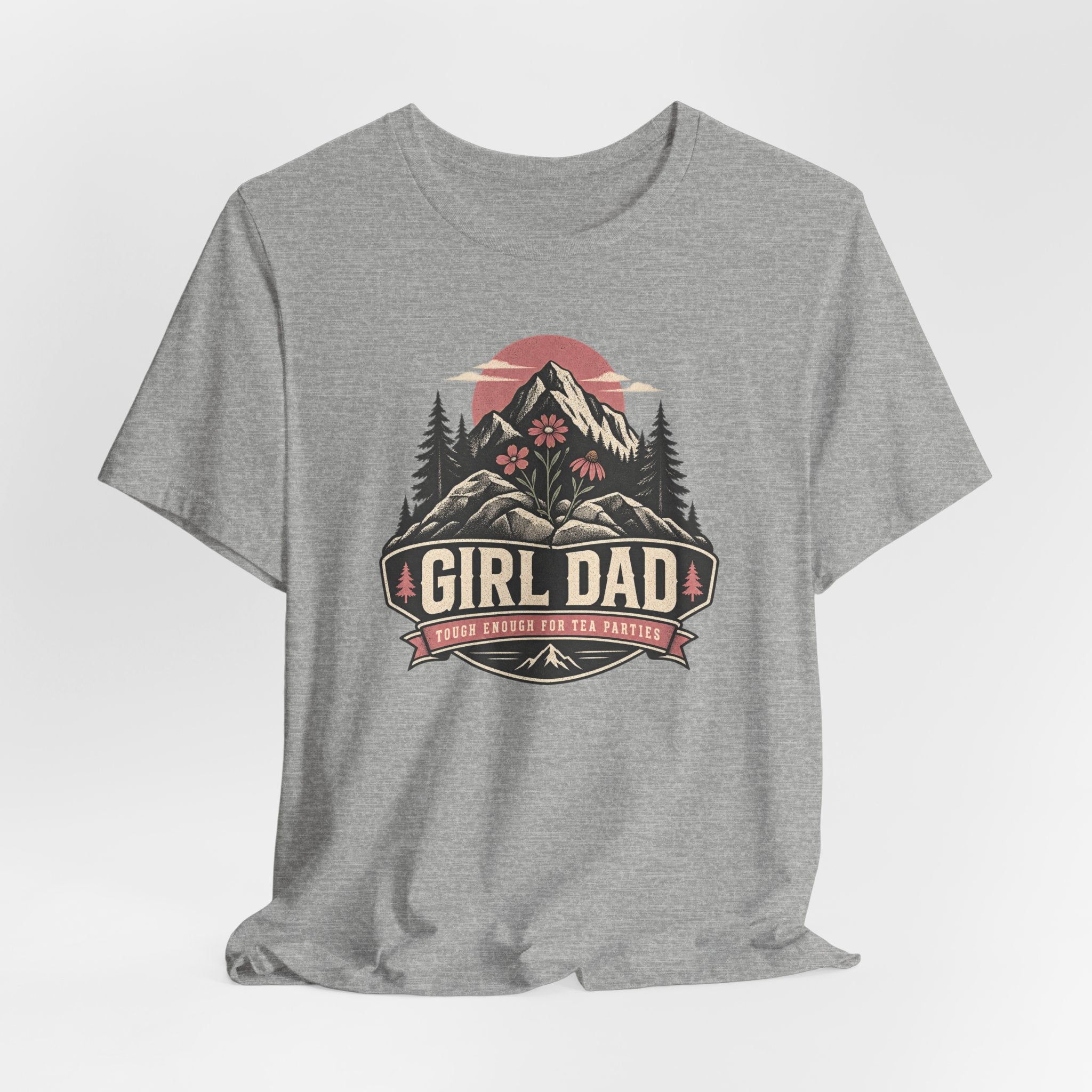 Girl Dad T-Shirt — Outdoor Mountain Camping Tee for Proud Fathers
