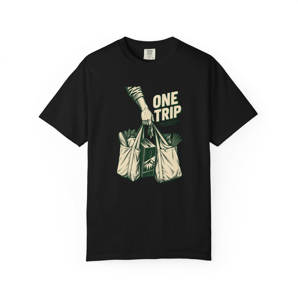 One Trip Grocery Tote T-Shirt — Vintage Shopper Graphic Tee