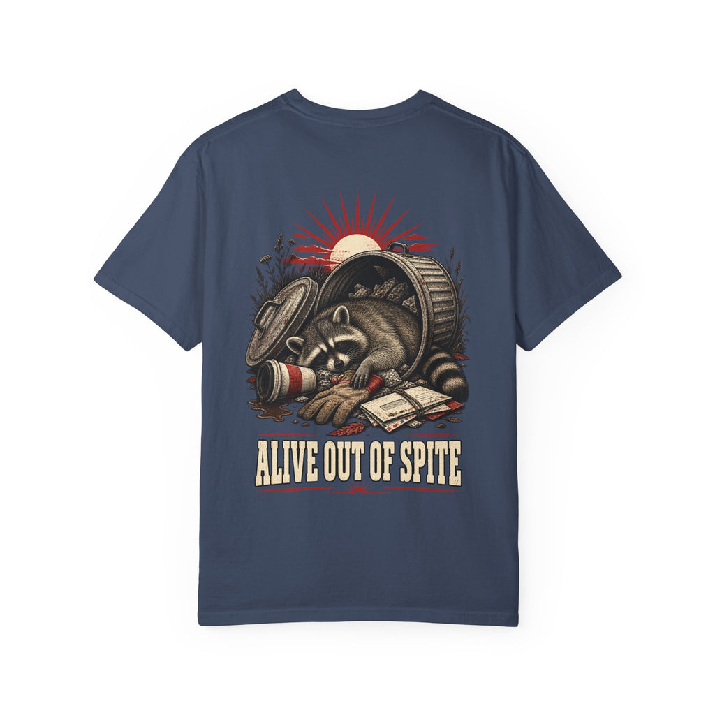 Alive Out of Spite Raccoon Graphic T-Shirt