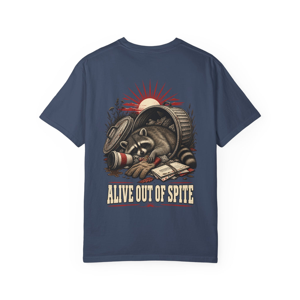Alive Out of Spite Raccoon Graphic T-Shirt