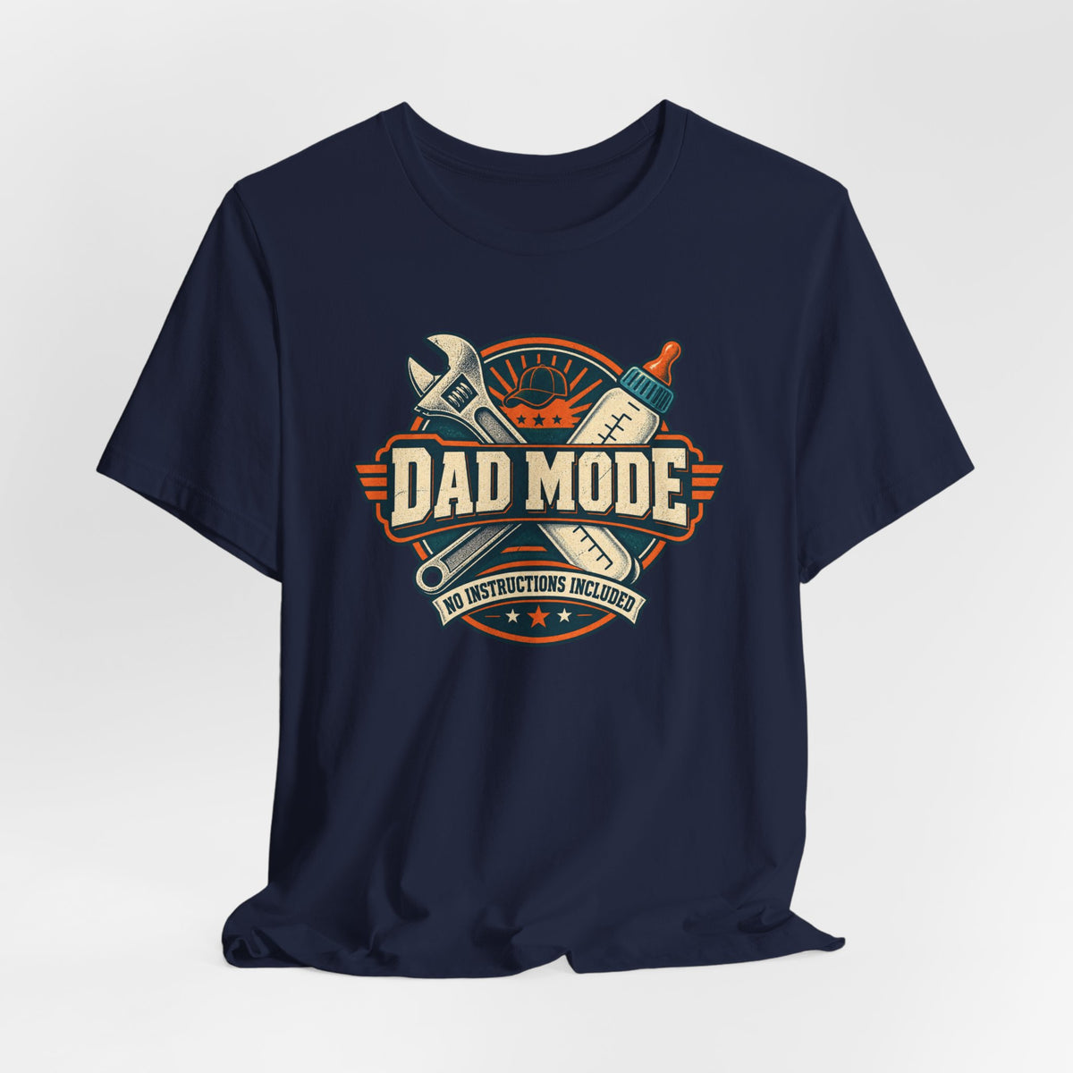 Dad Mode T‑Shirt – Vintage Tool & Bottle Graphic Father’s Day Tee
