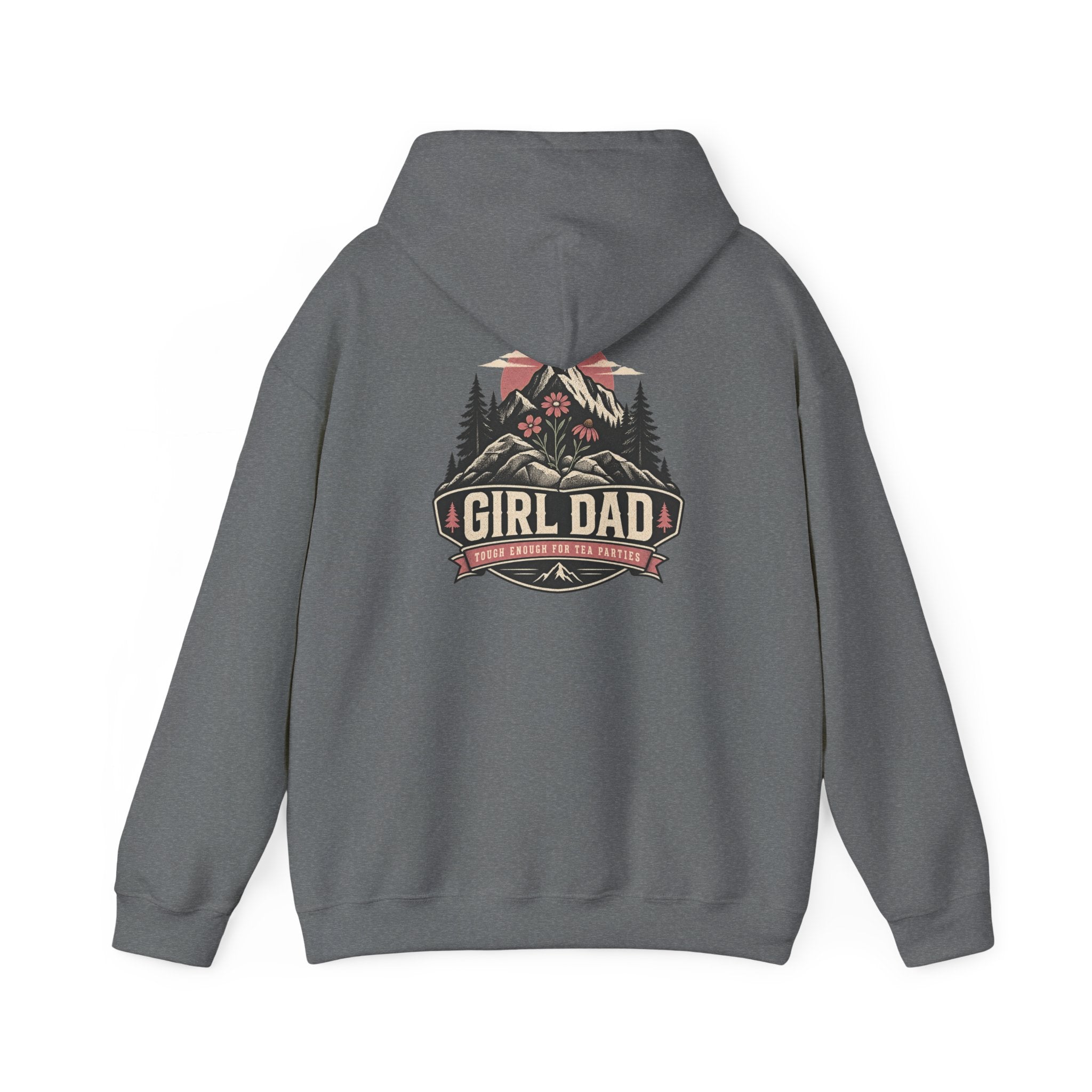 Girl Dad Hoodie — Vintage Mountain Dad Sweatshirt for Fathers