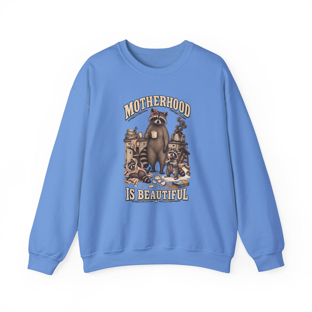 Motherhood Is Beautiful Crewneck Sweatshirt Brandy