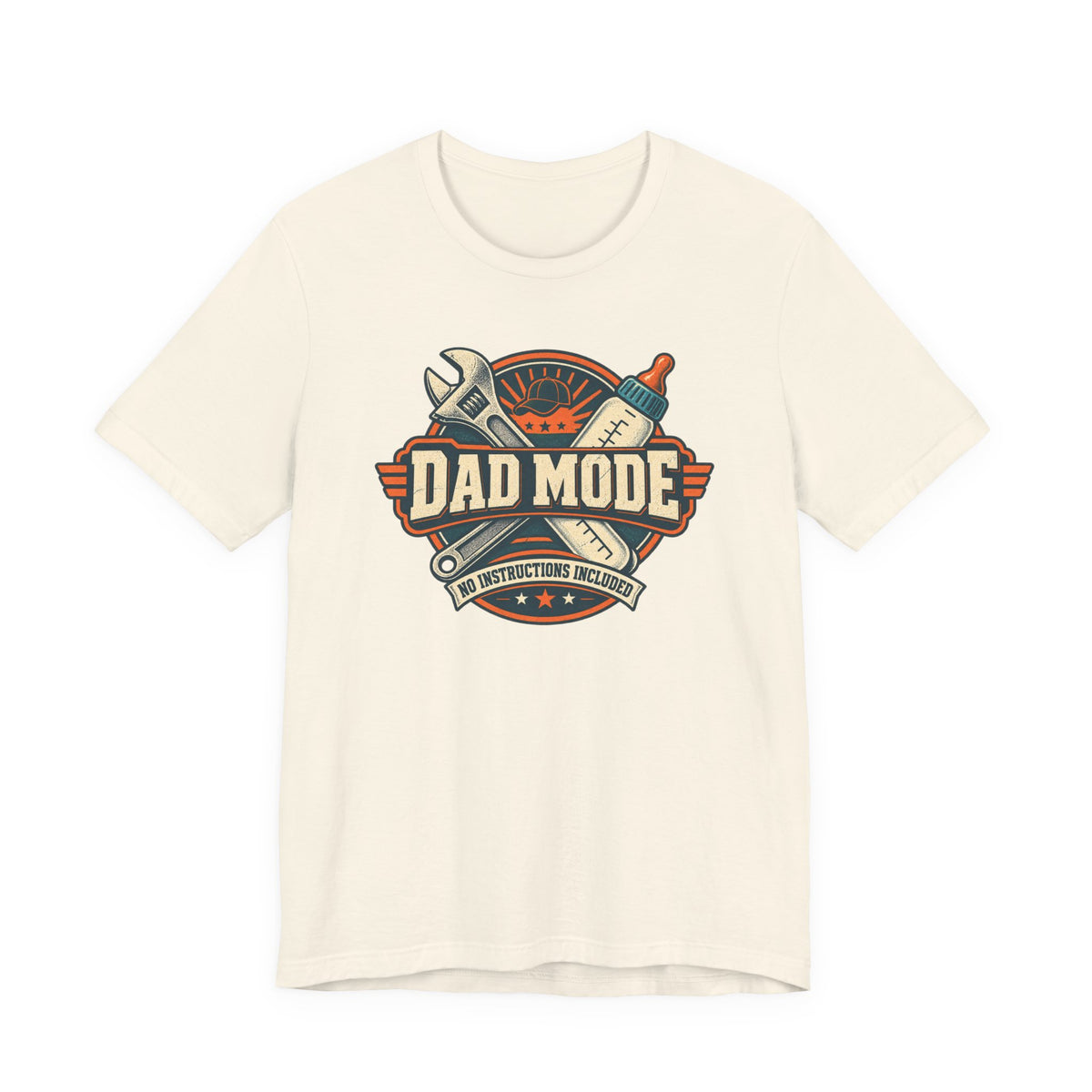 Dad Mode T‑Shirt – Vintage Tool & Bottle Graphic Father’s Day Tee