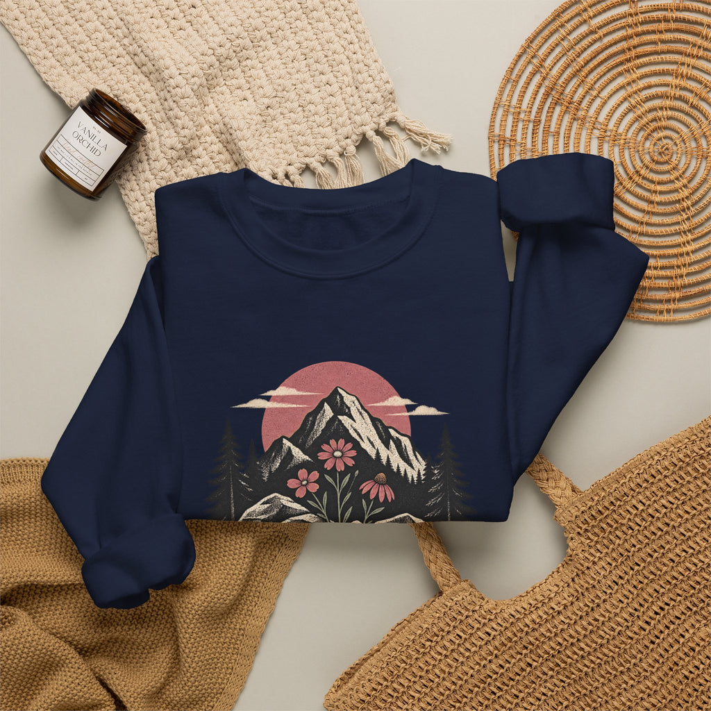 Girl Dad Sweatshirt – Mountain Adventure Graphic Crewneck