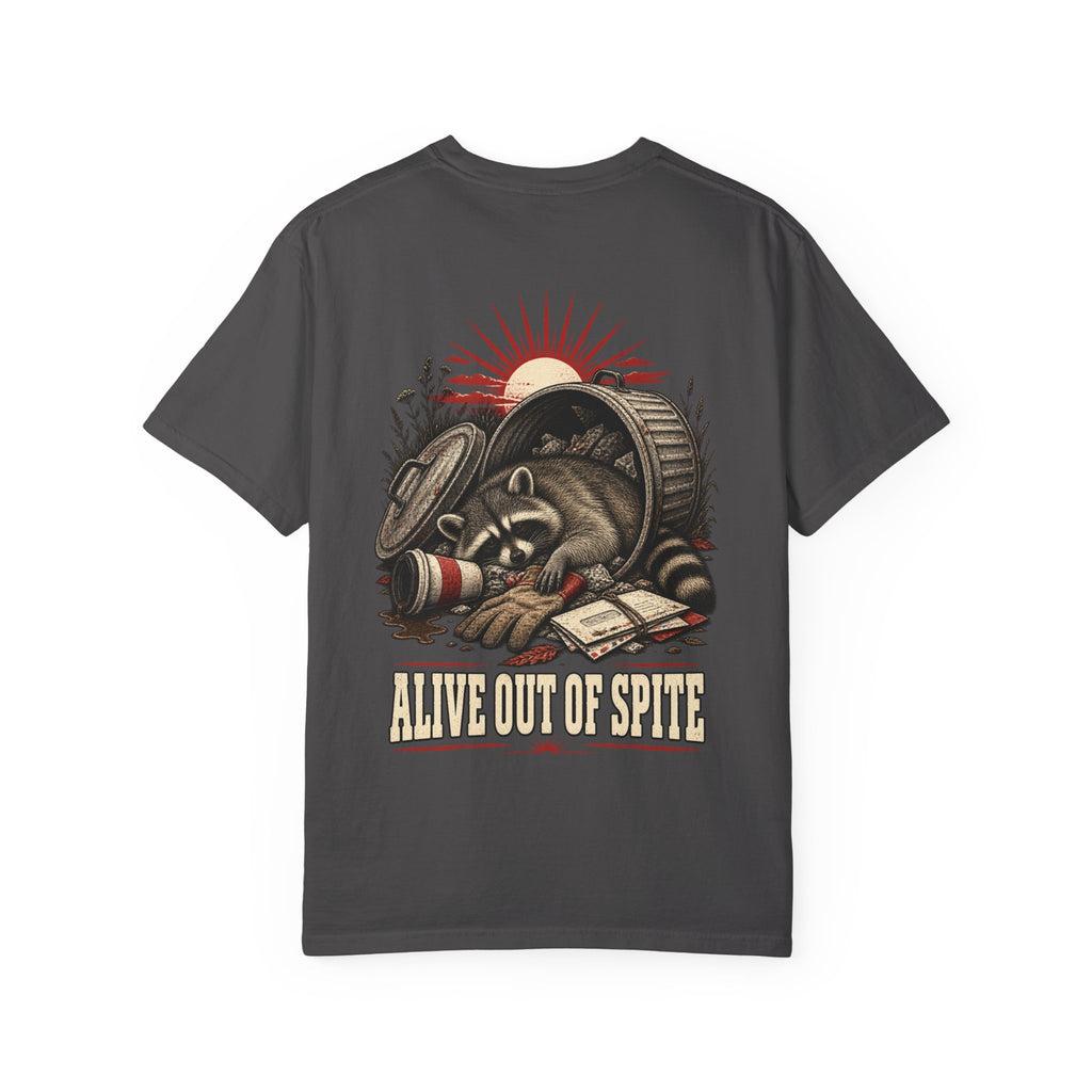 Alive Out of Spite Raccoon Graphic T-Shirt