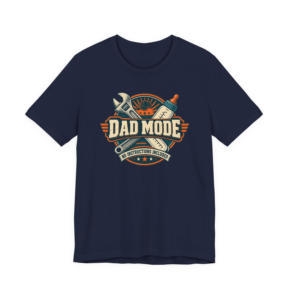 Dad Mode T‑Shirt – Vintage Tool & Bottle Graphic Father’s Day Tee