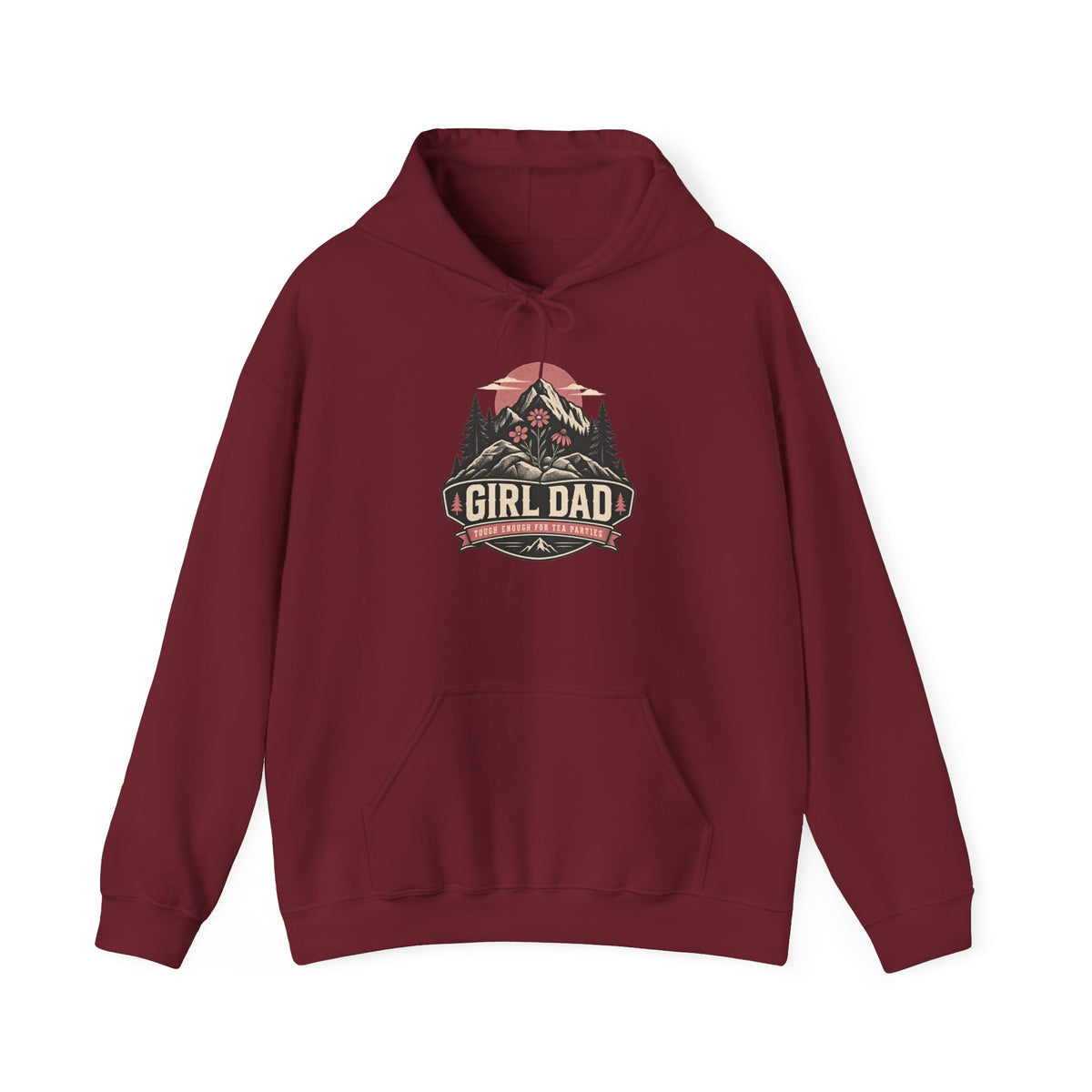 Girl Dad Hoodie — Vintage Mountain Dad Sweatshirt for Fathers