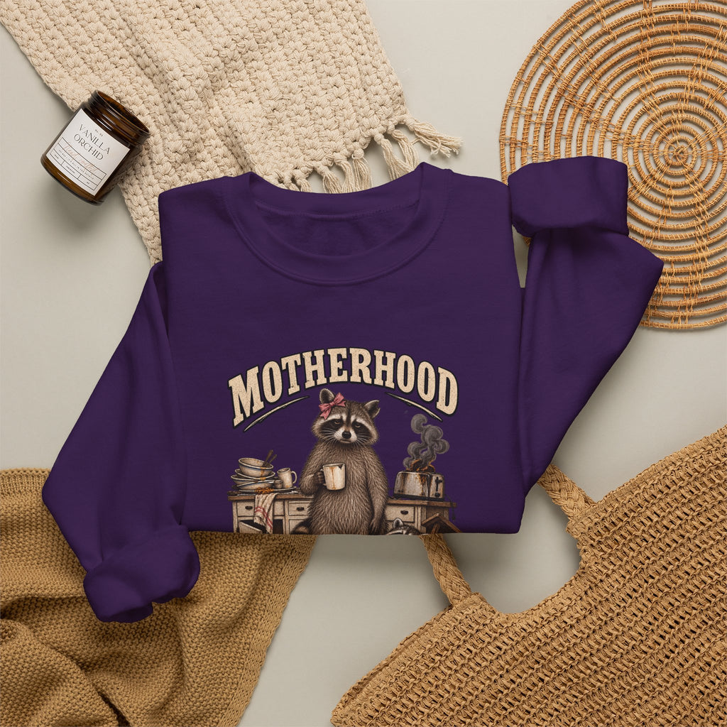 Motherhood Is Beautiful Crewneck Sweatshirt Brandy