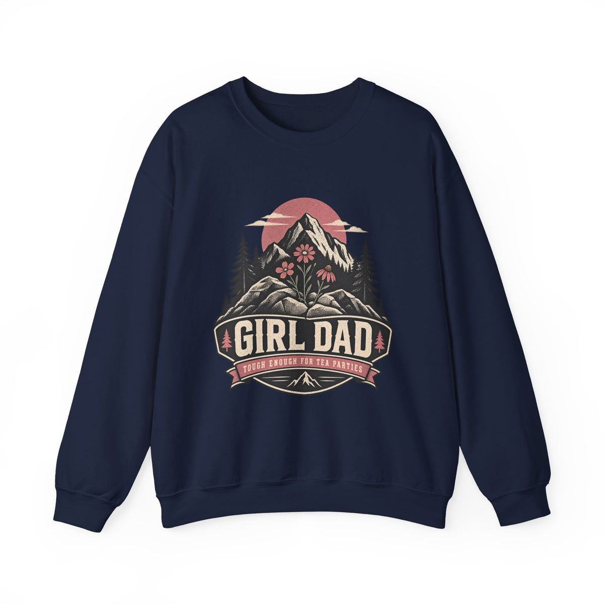 Girl Dad Sweatshirt – Mountain Adventure Graphic Crewneck