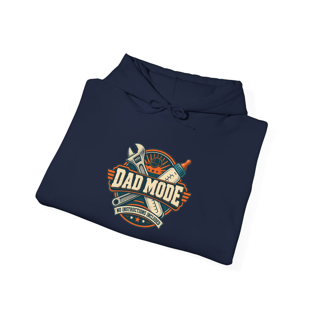 Dad Mode Hoodie — Retro Tool Emblem Fathers’ Day Sweatshirt