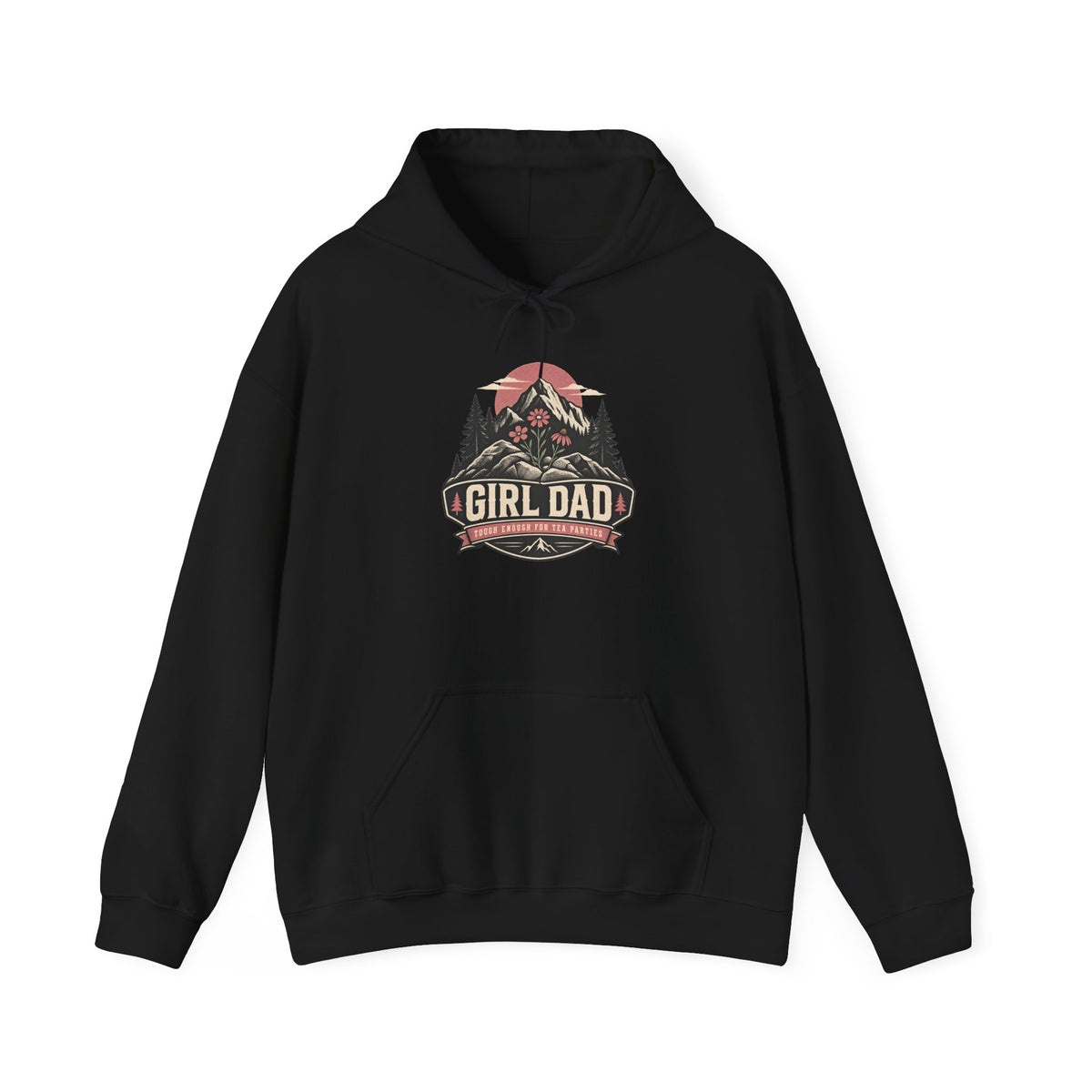 Girl Dad Hoodie — Vintage Mountain Dad Sweatshirt for Fathers
