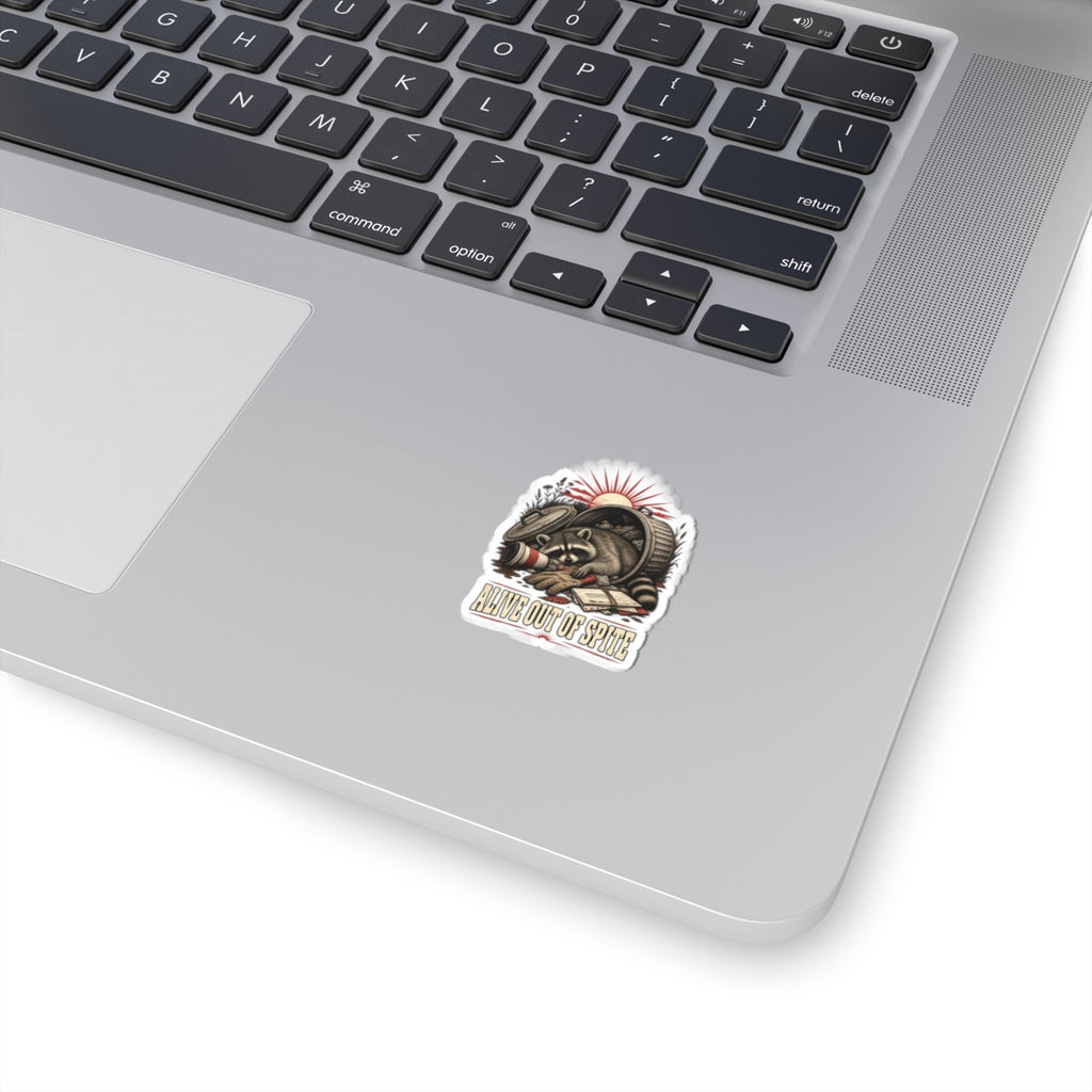 Vintage Sticker — "Alive Out of Spite" Kiss-Cut Decal