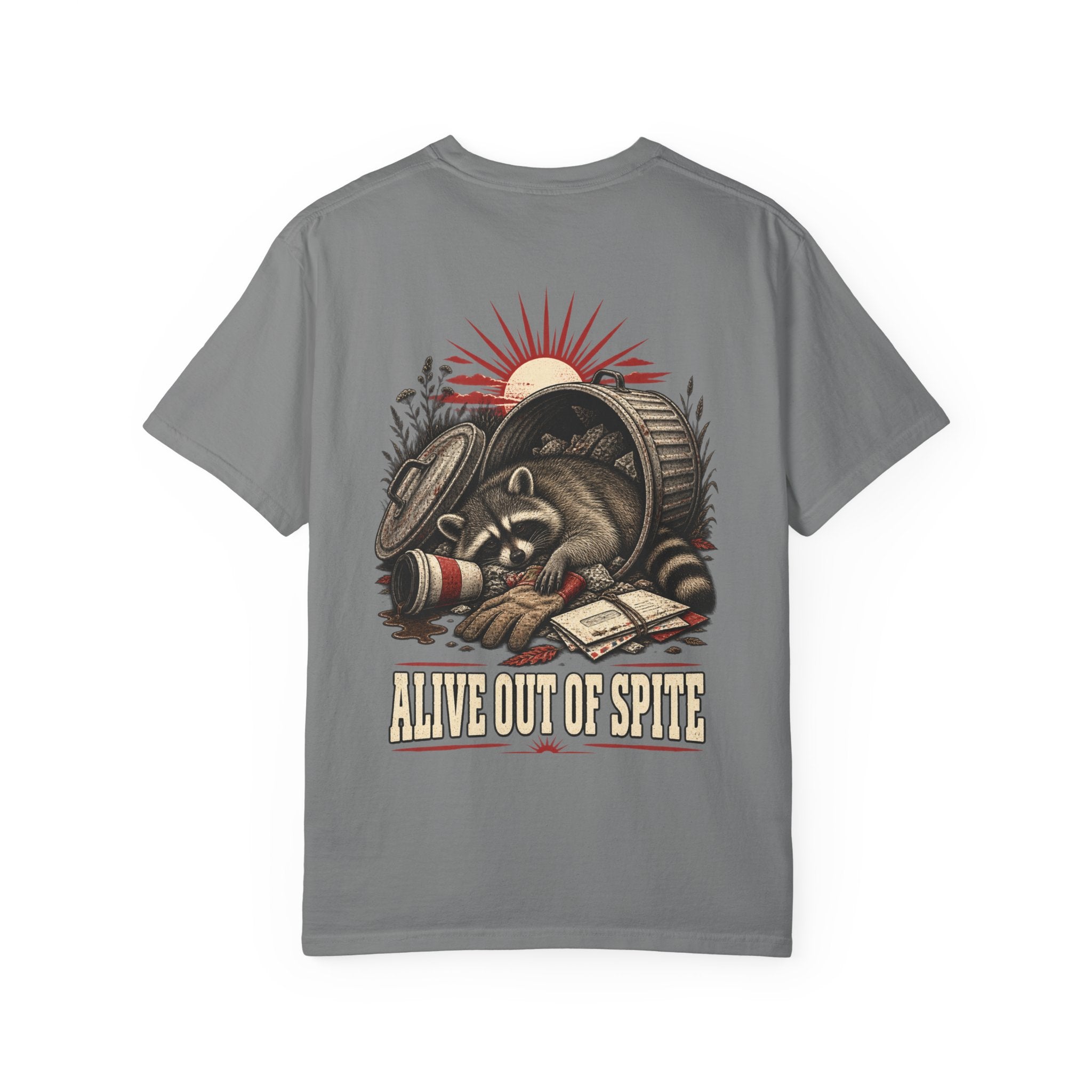 Alive Out of Spite Raccoon Graphic T-Shirt