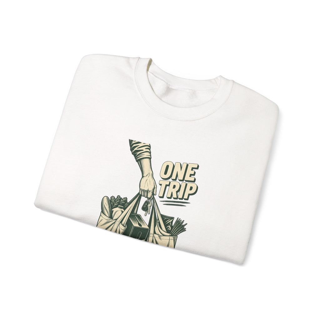 One Trip Grocery Tote Graphic Sweatshirt