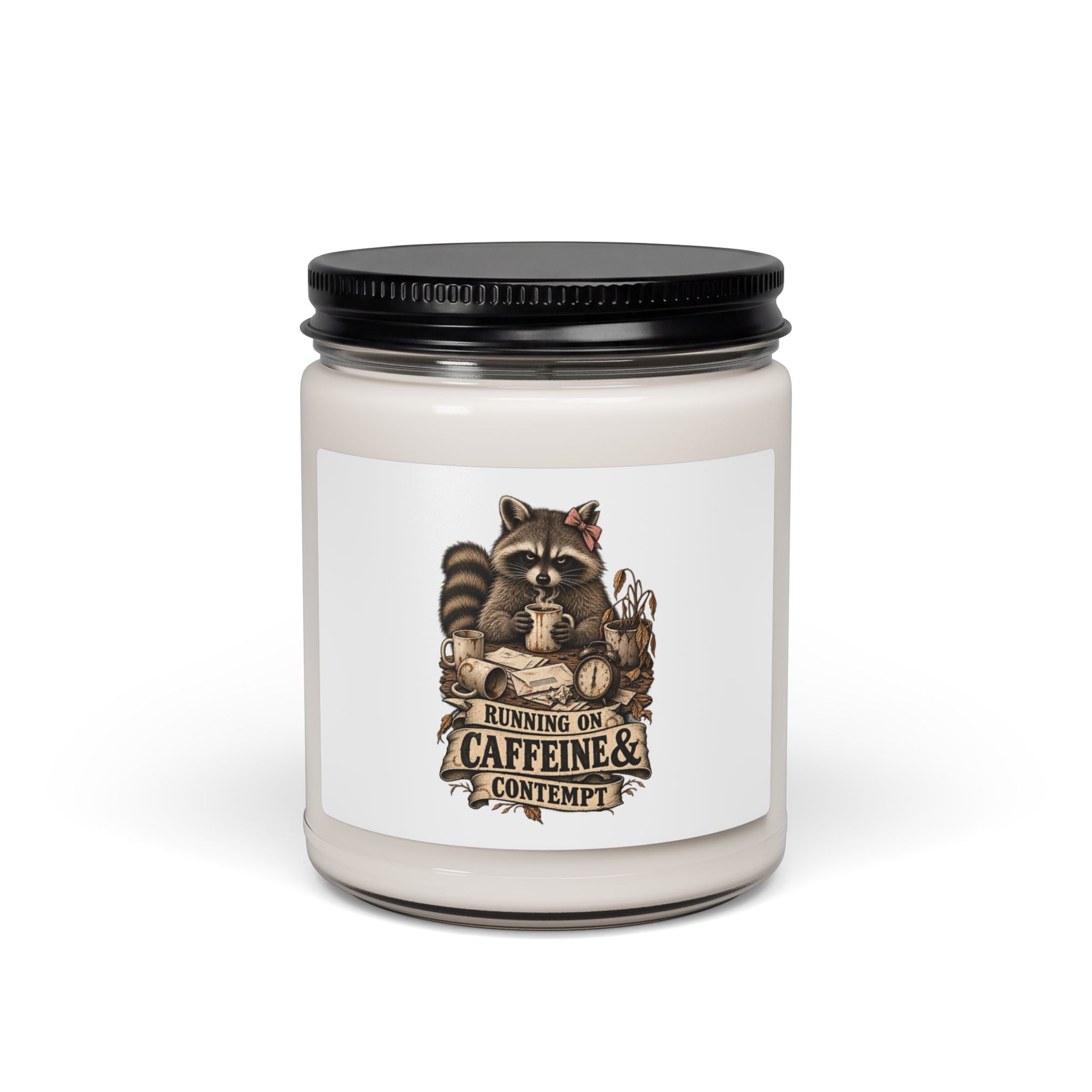 Soy Candle — "Running on Caffeine" Coffee Scented Candle (9oz)