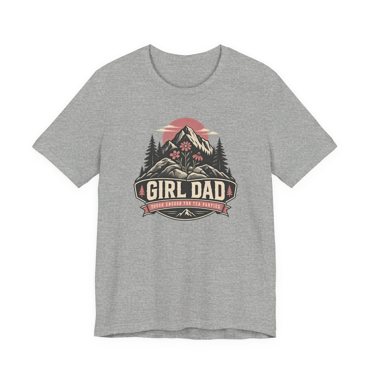 Girl Dad T-Shirt — Outdoor Mountain Camping Tee for Proud Fathers