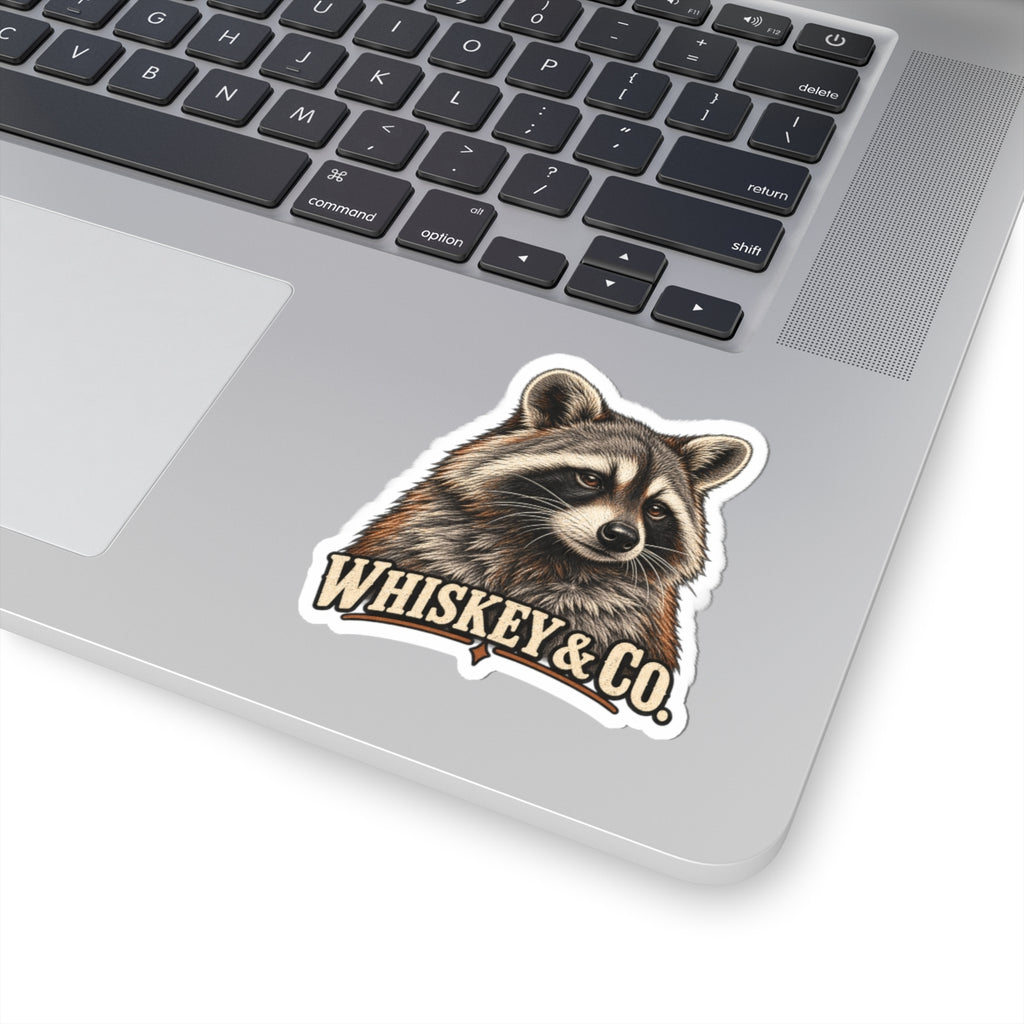 Whiskey & Co. Raccoon Sticker - Whiskey