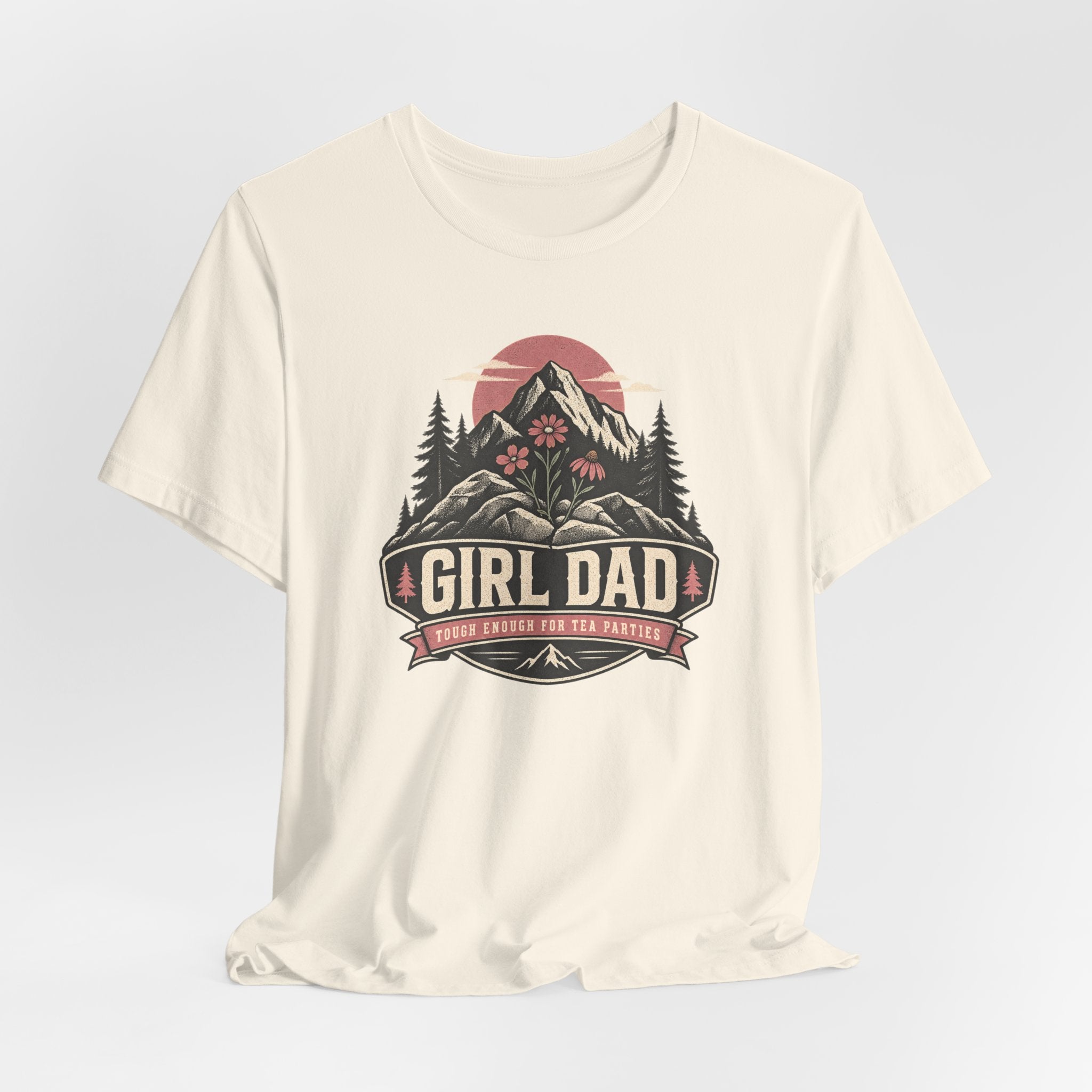 Girl Dad T-Shirt — Outdoor Mountain Camping Tee for Proud Fathers