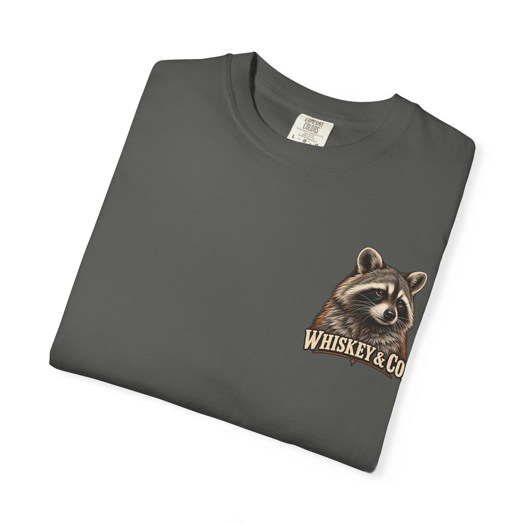 Raccoon Pool Party T-Shirt — Whiskey