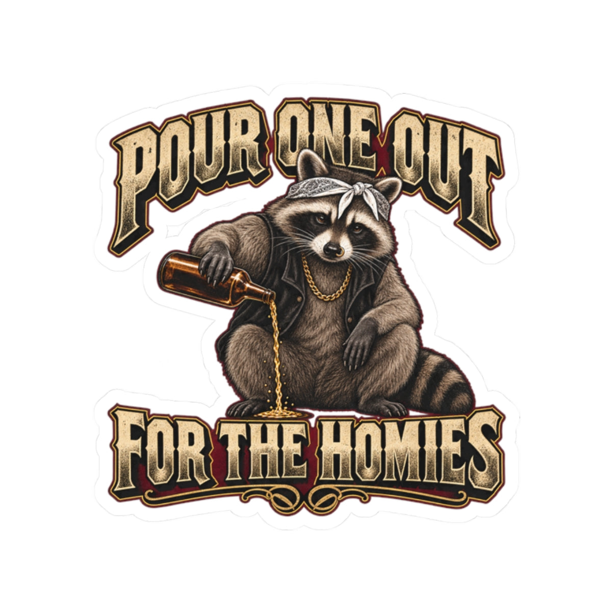 Pour One Out Sticker - Whiskey