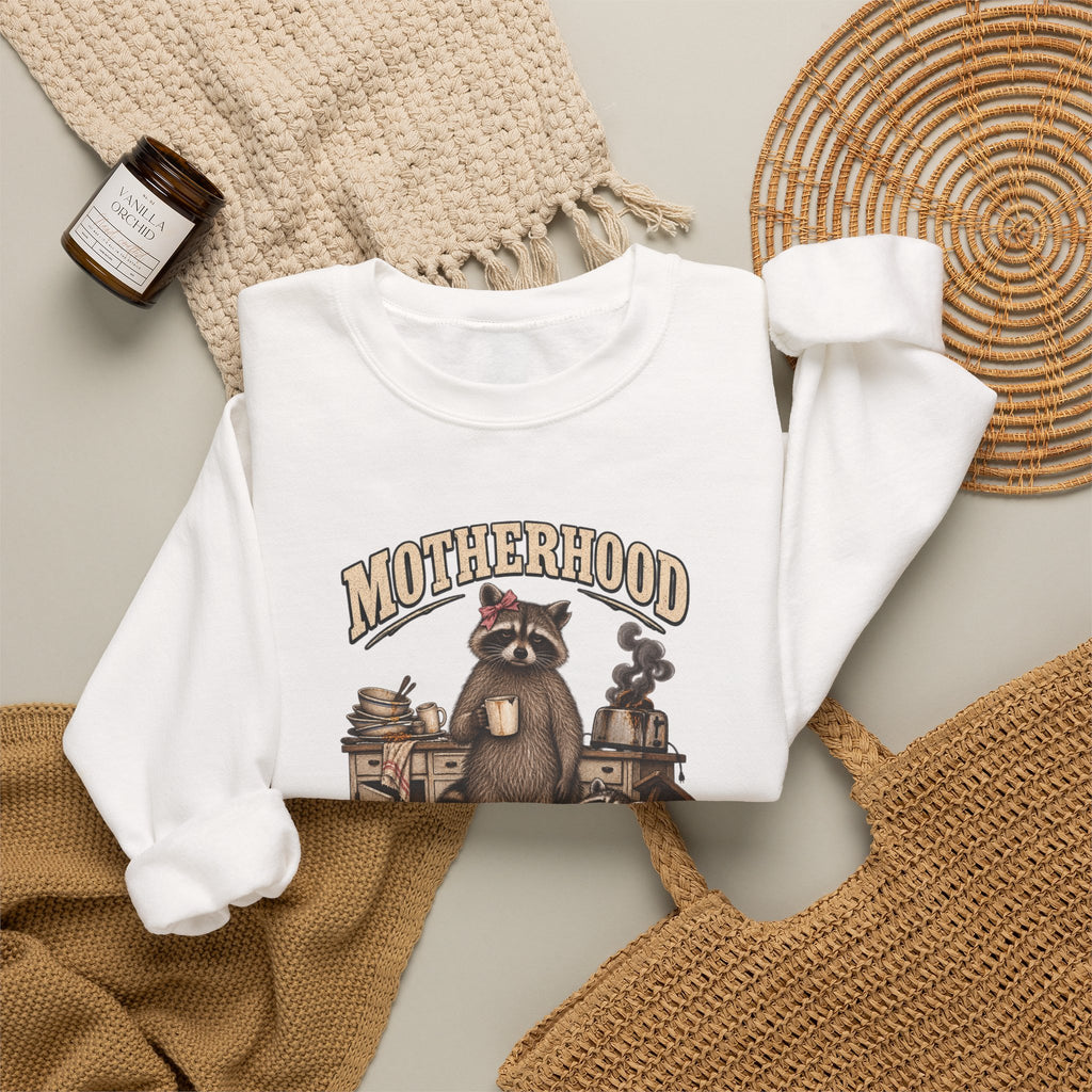 Motherhood Is Beautiful Crewneck Sweatshirt Brandy