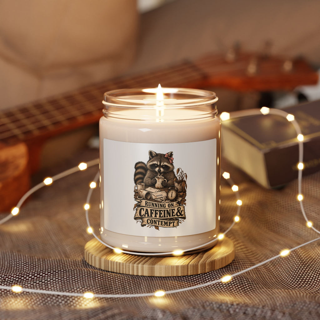 Soy Candle — "Running on Caffeine" Coffee Scented Candle (9oz)