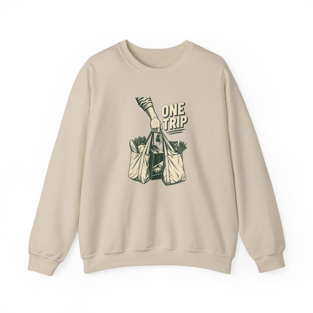 One Trip Grocery Tote Sweatshirt