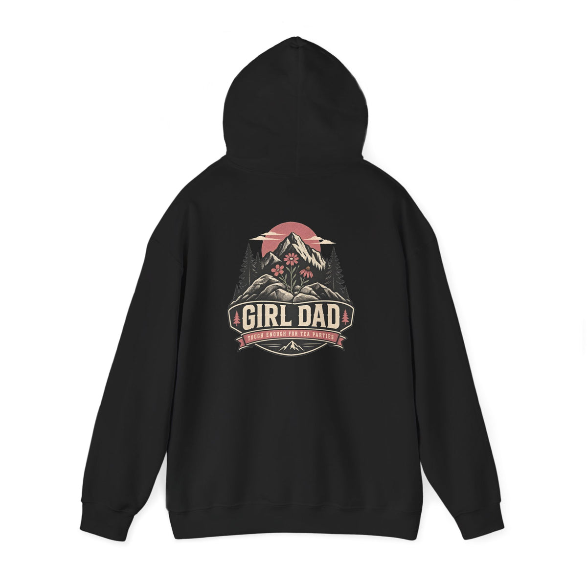 Girl Dad Hoodie — Vintage Mountain Dad Sweatshirt for Fathers