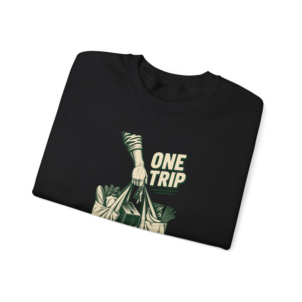 One Trip Grocery Tote Graphic Sweatshirt