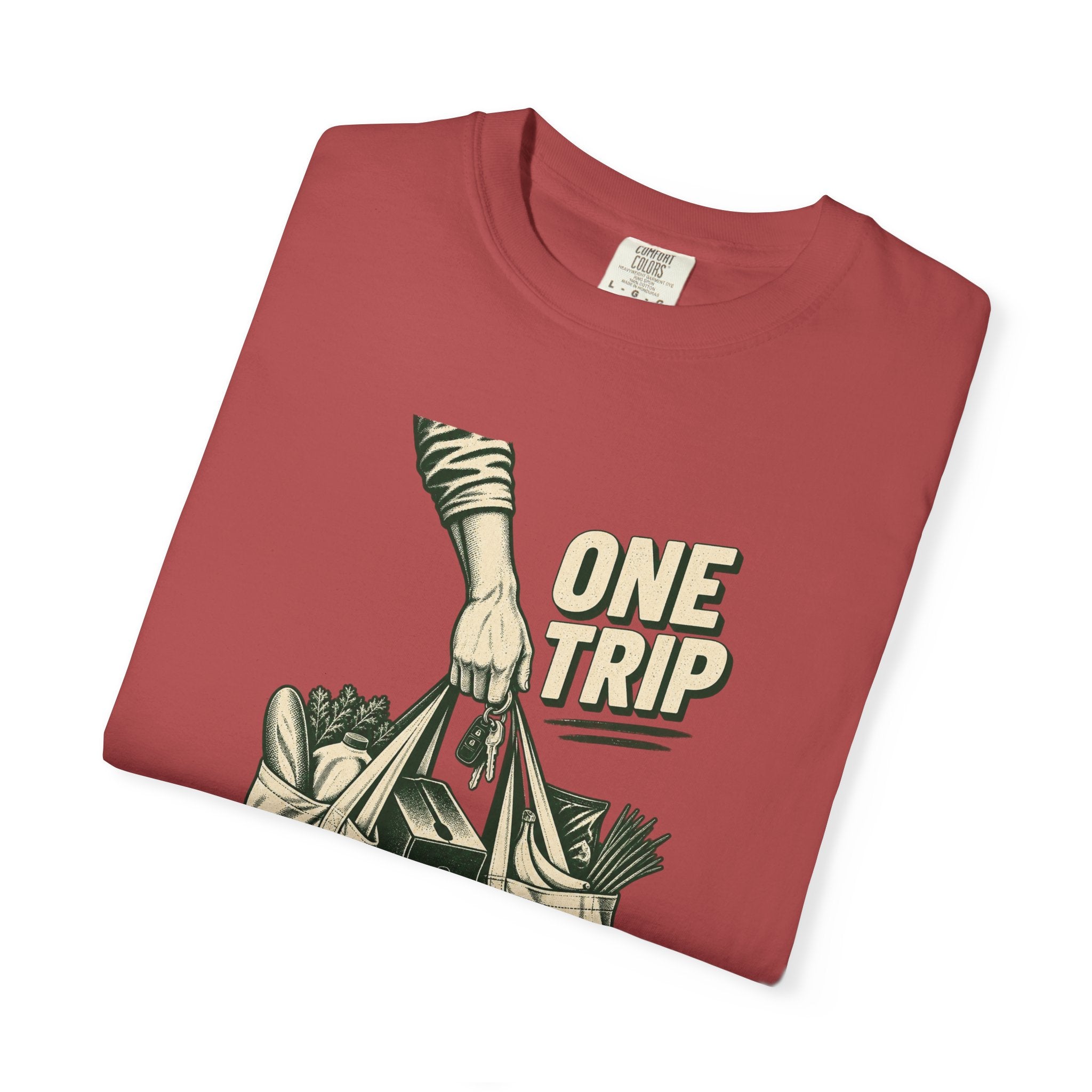 One Trip Grocery Tote T-Shirt — Vintage Shopper Graphic Tee