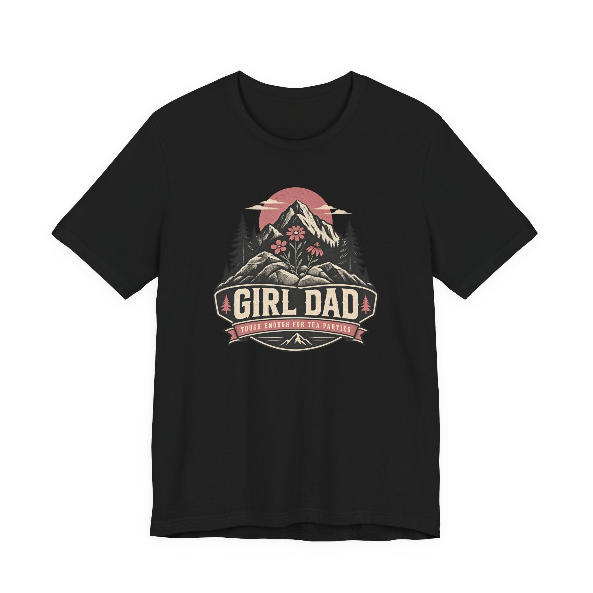 Girl Dad T-Shirt — Outdoor Mountain Camping Tee for Proud Fathers