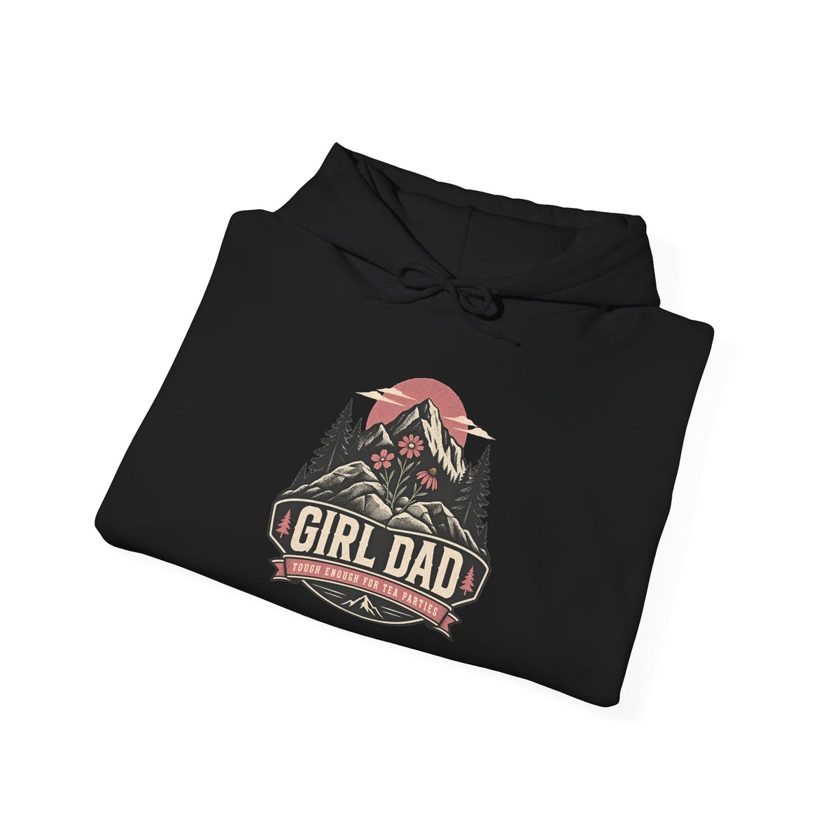 Girl Dad Hoodie — Vintage Mountain Dad Sweatshirt for Fathers