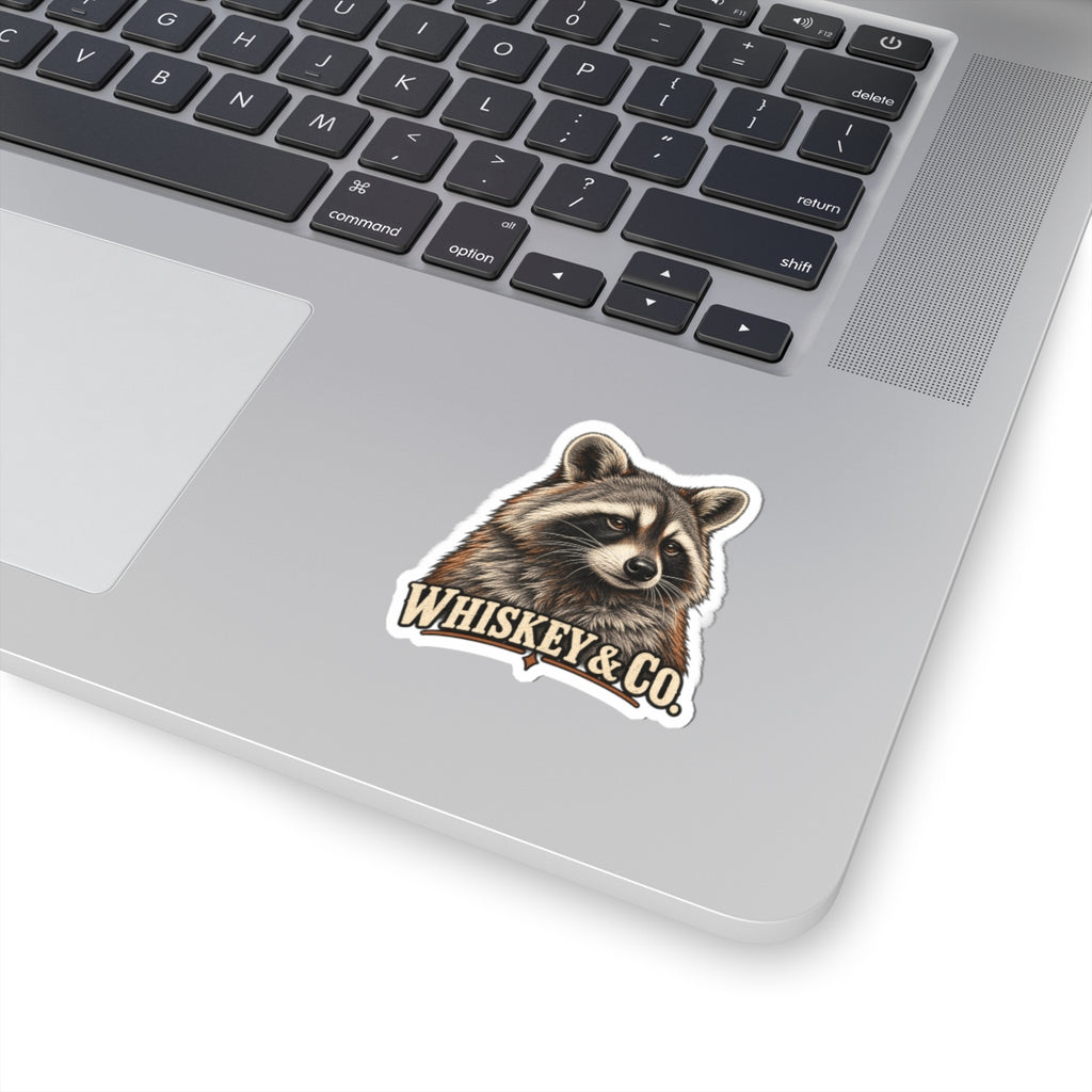 Whiskey & Co. Raccoon Sticker - Whiskey