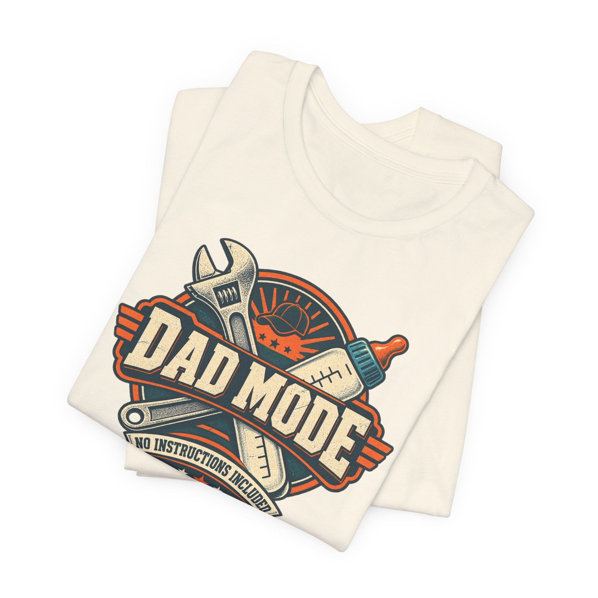 Dad Mode T‑Shirt – Vintage Tool & Bottle Graphic Father’s Day Tee