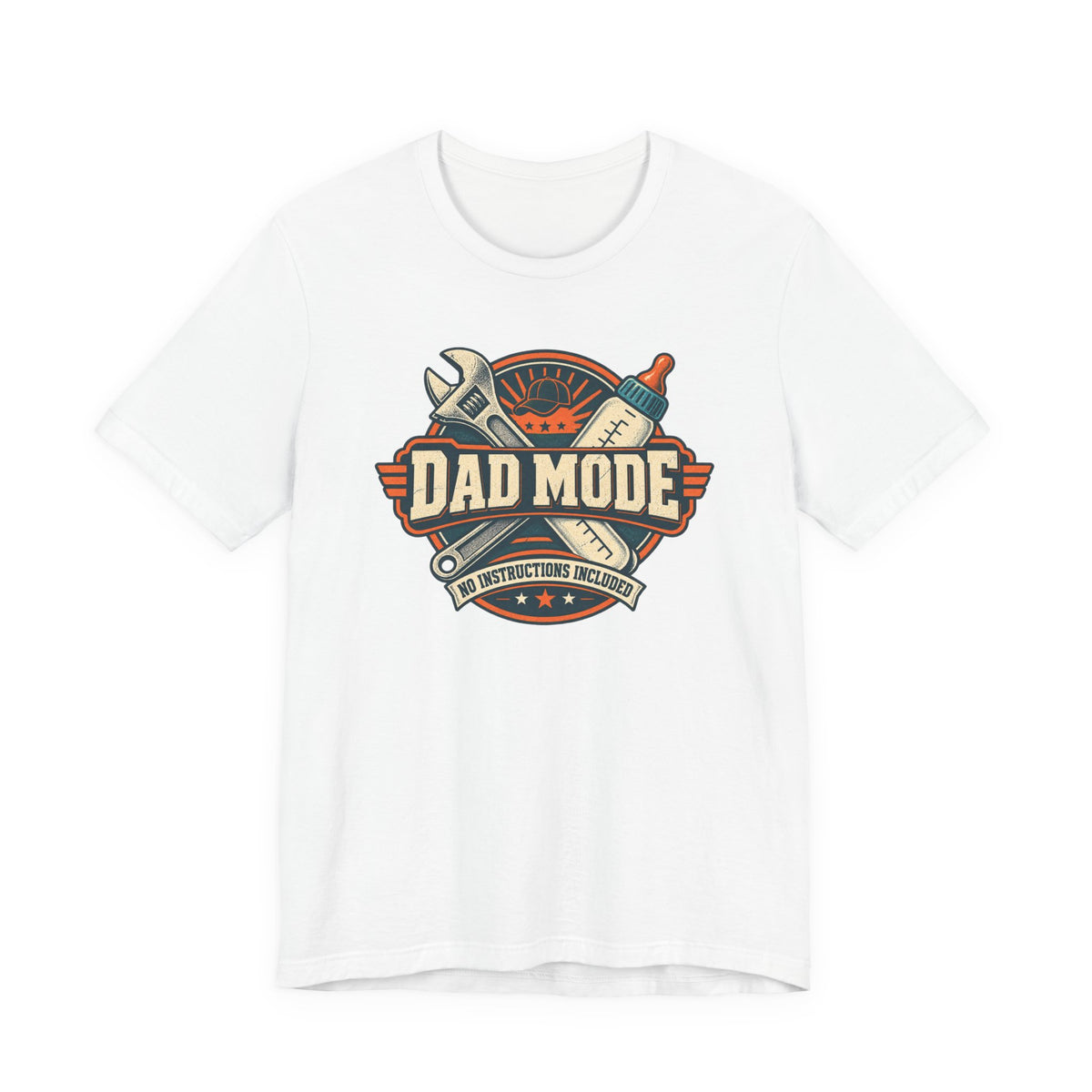 Dad Mode T‑Shirt – Vintage Tool & Bottle Graphic Father’s Day Tee