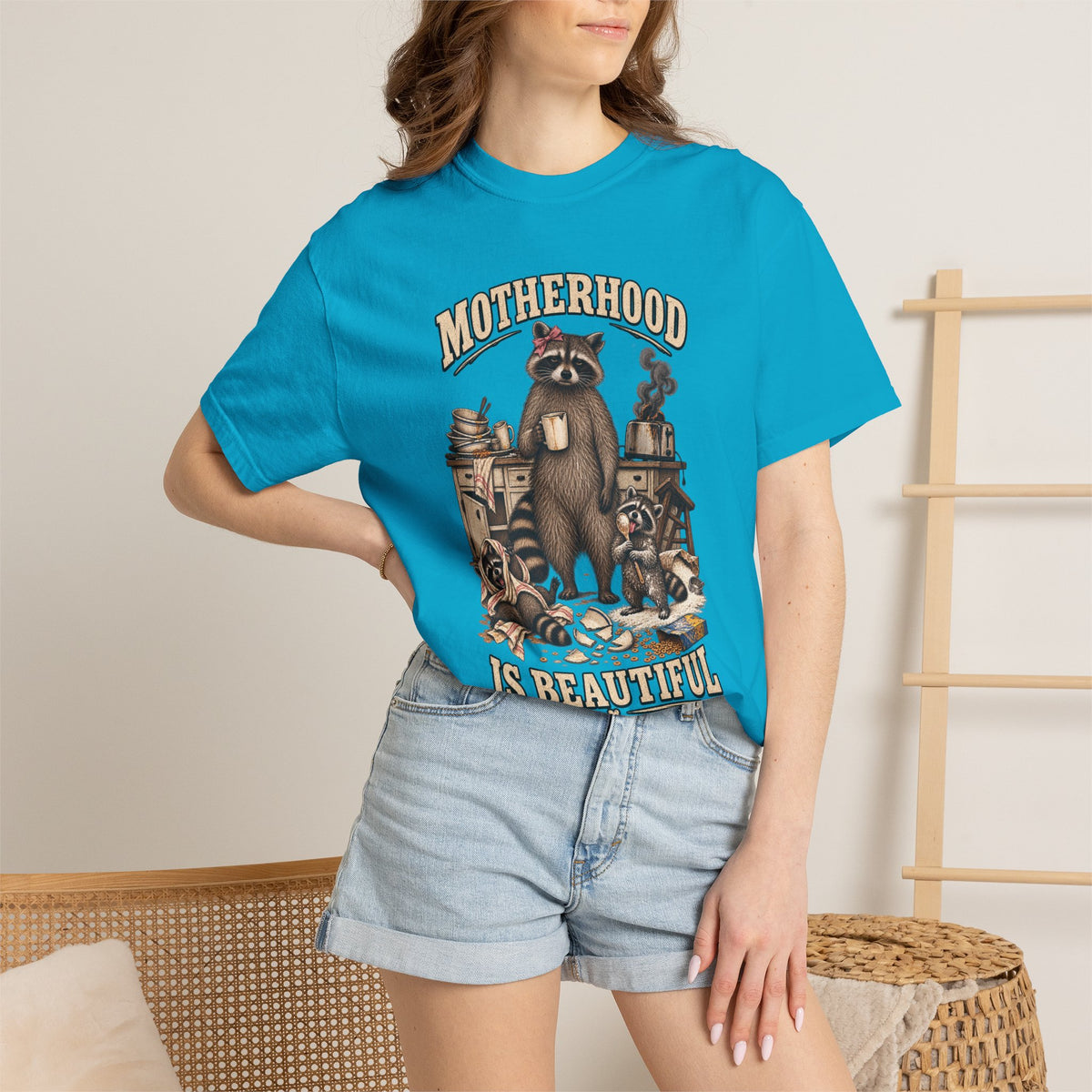 Motherhood Is Beautiful Tee Brandy