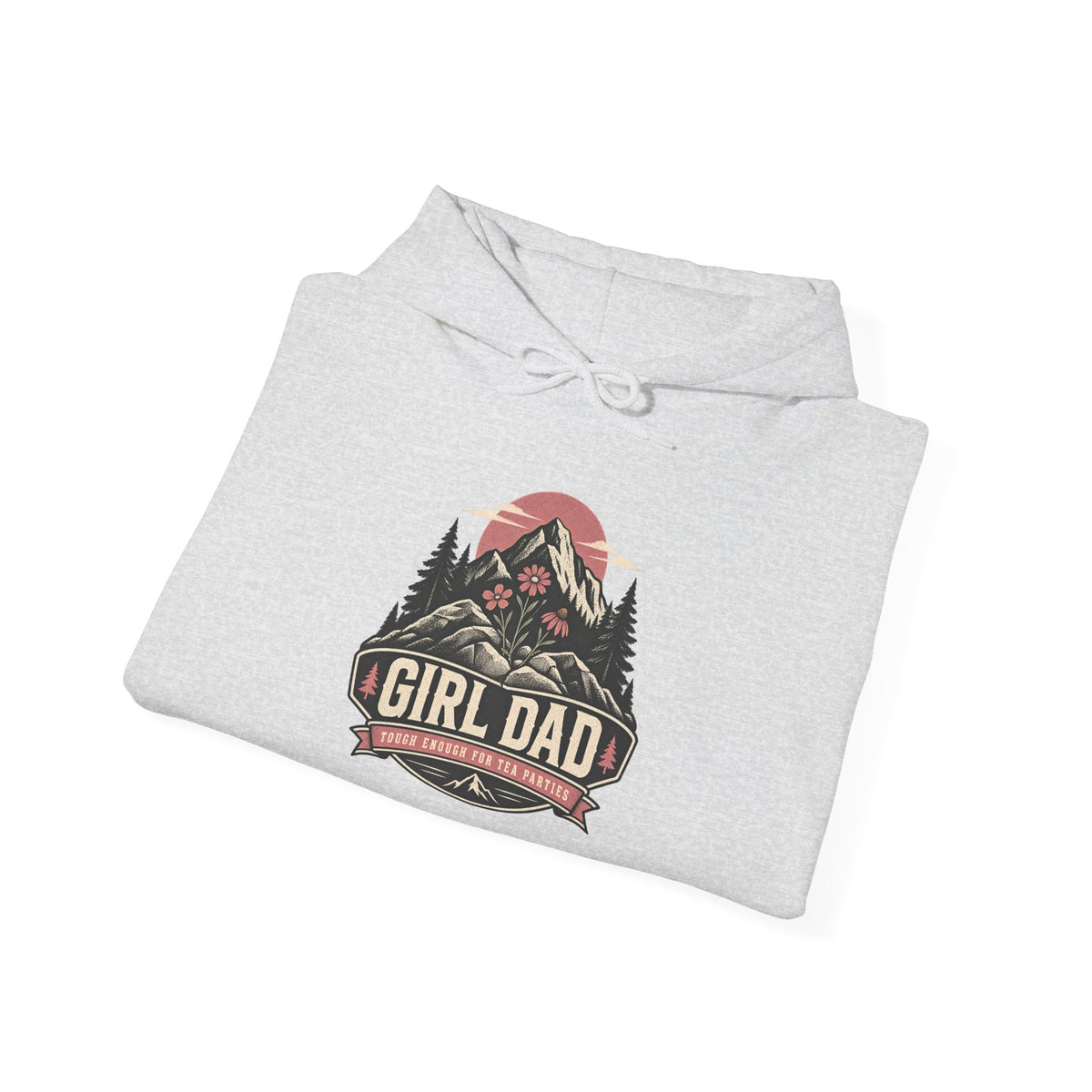 Girl Dad Hoodie — Vintage Mountain Dad Sweatshirt for Fathers