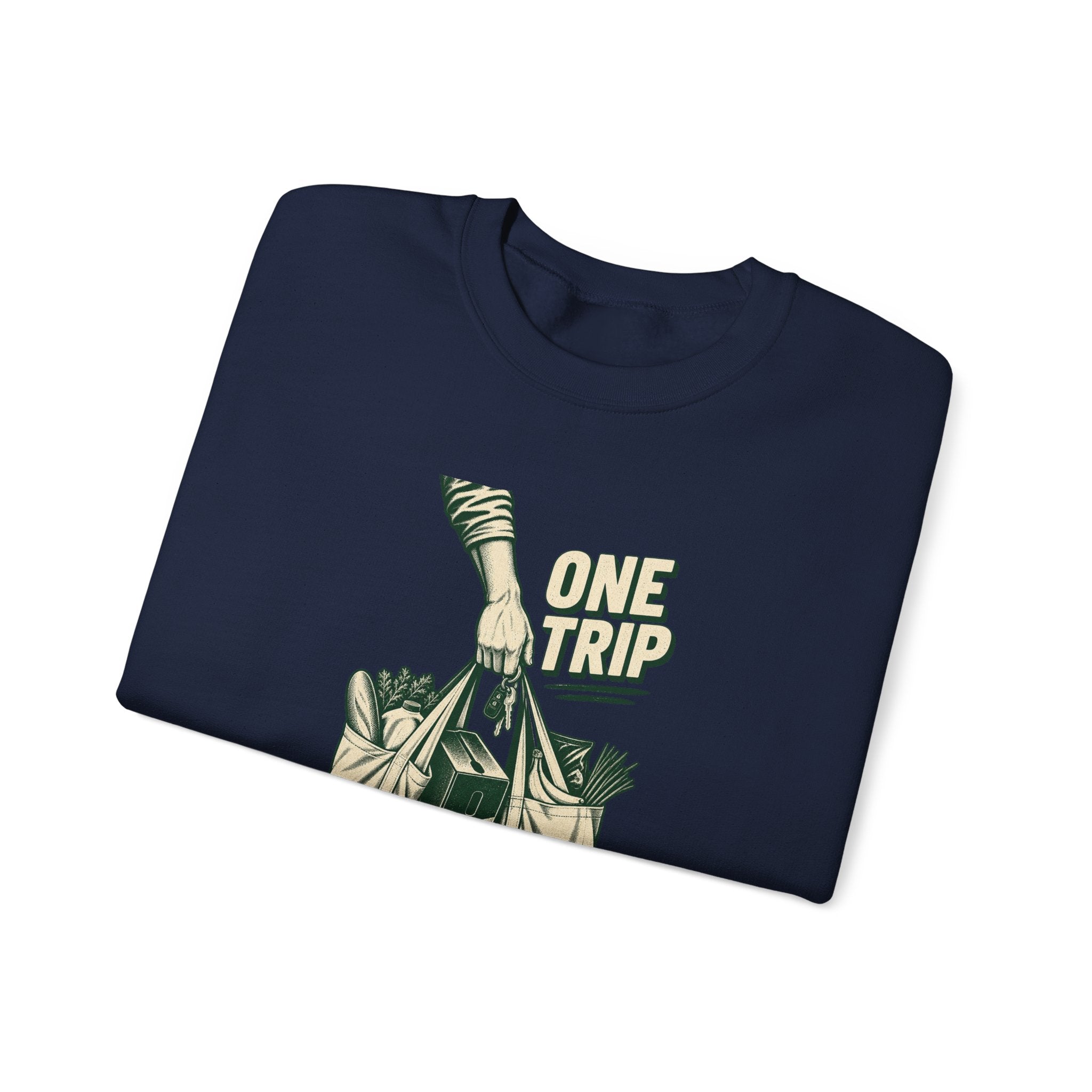 One Trip Grocery Tote Graphic Sweatshirt