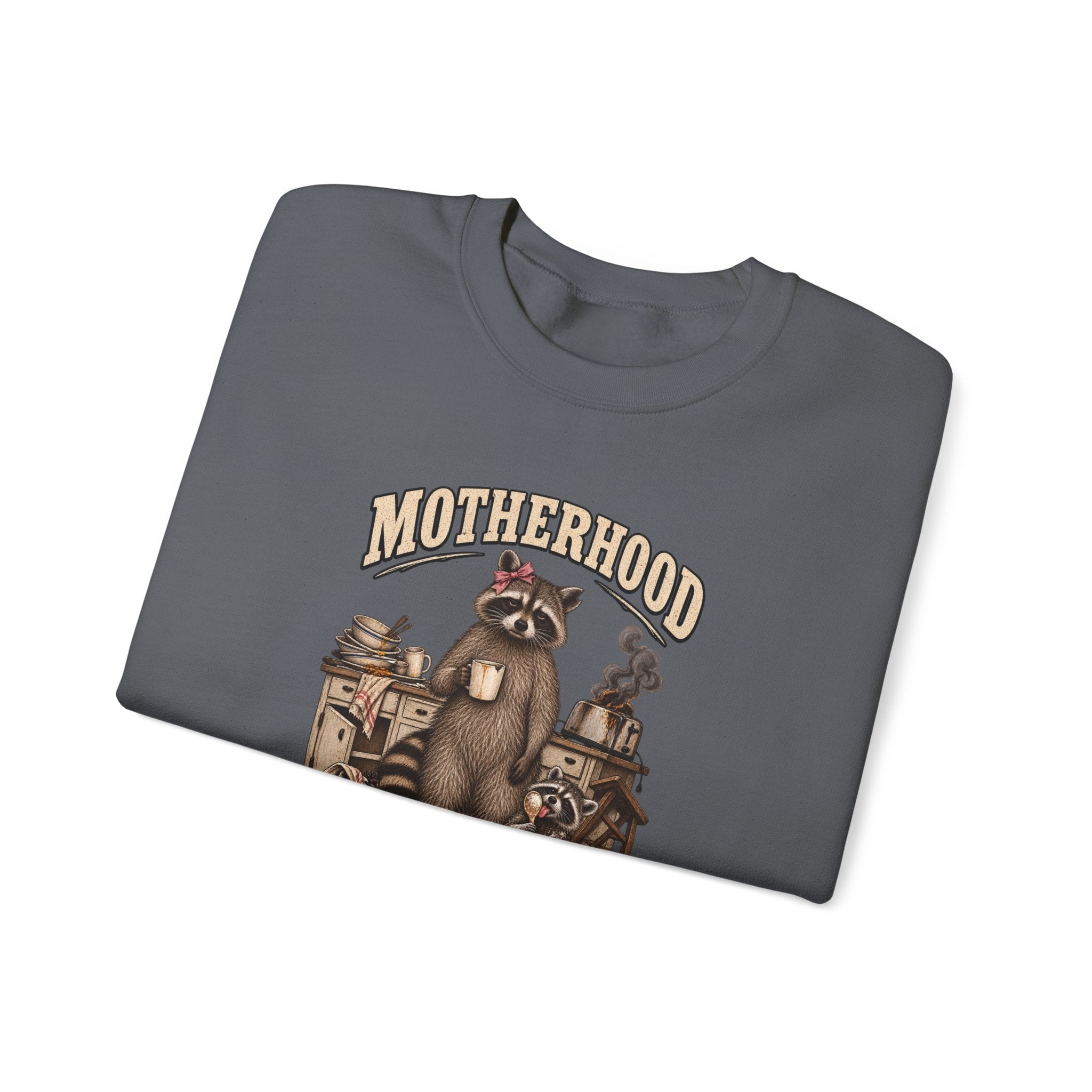 Motherhood Is Beautiful Crewneck Sweatshirt Brandy