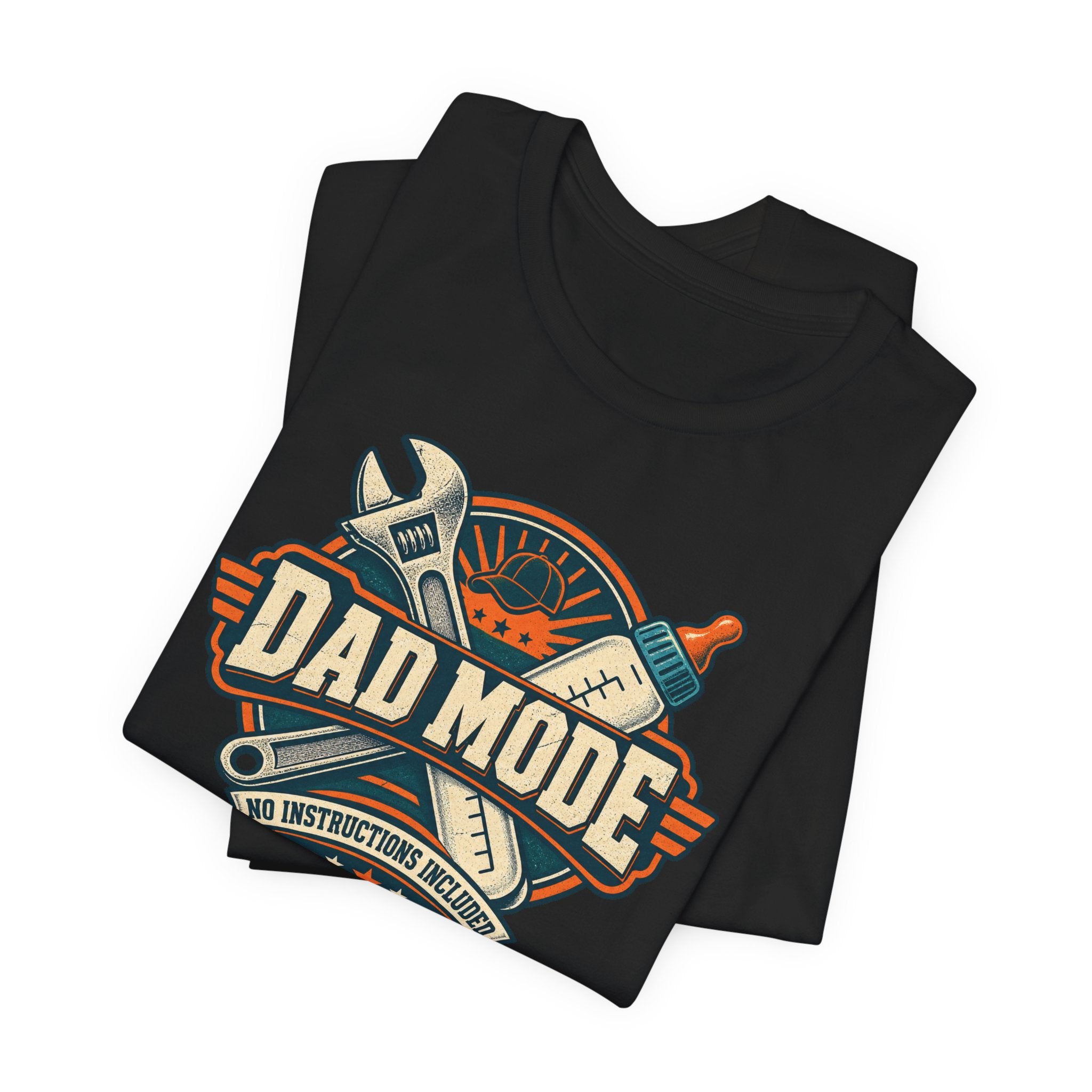 Dad Mode T‑Shirt – Vintage Tool & Bottle Graphic Father’s Day Tee