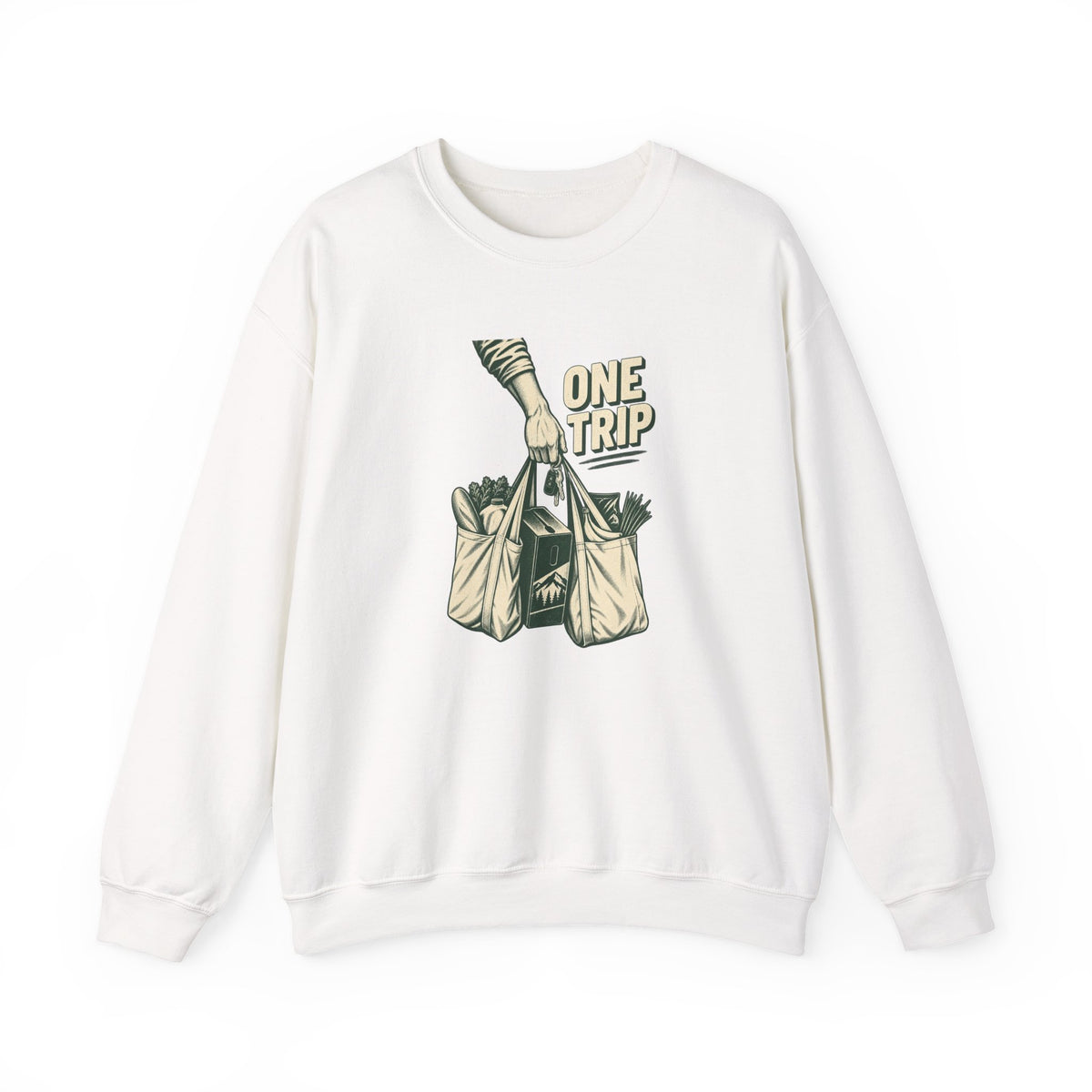 One Trip Grocery Tote Sweatshirt